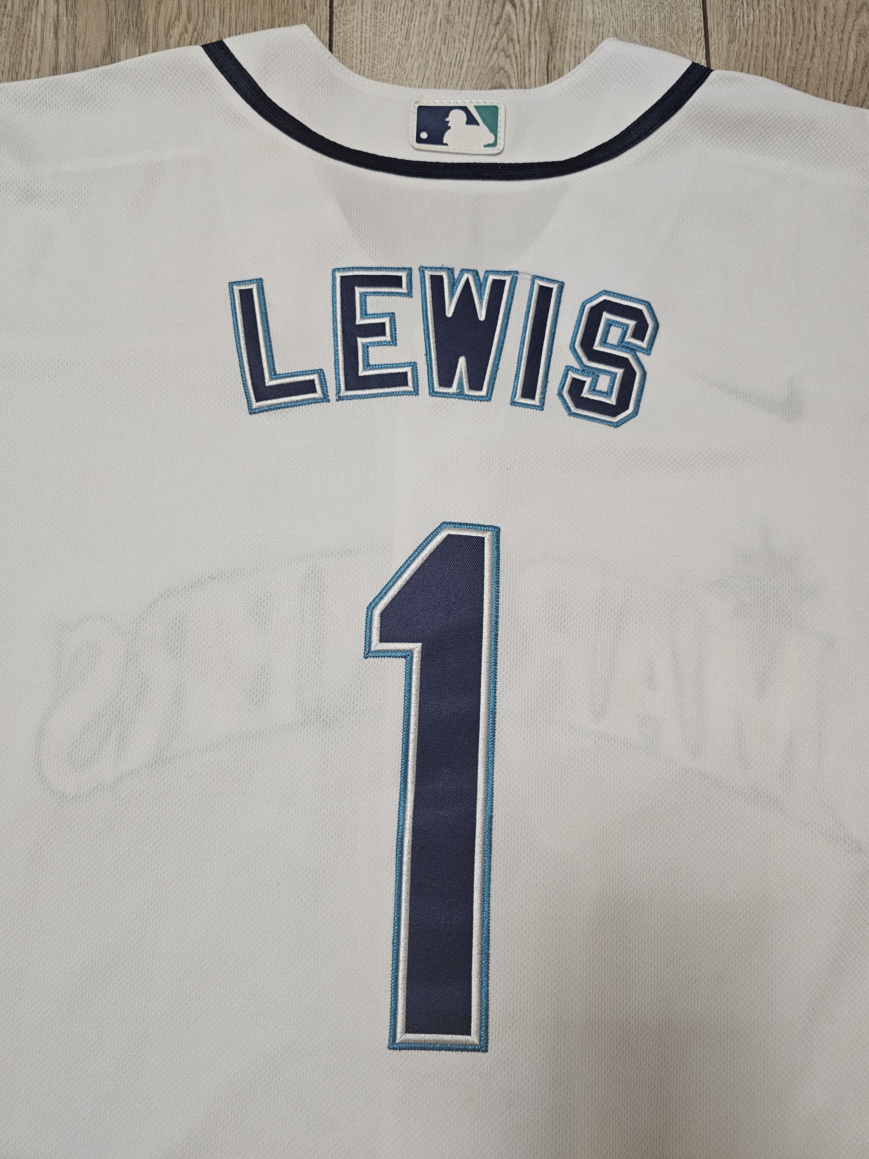 Vintage SEATTLE MARINERS JERSEY LEWIS VINTAGE 90s RARE BASEBALL Size US L / EU 52-54 / 3 - 6 Thumbnail
