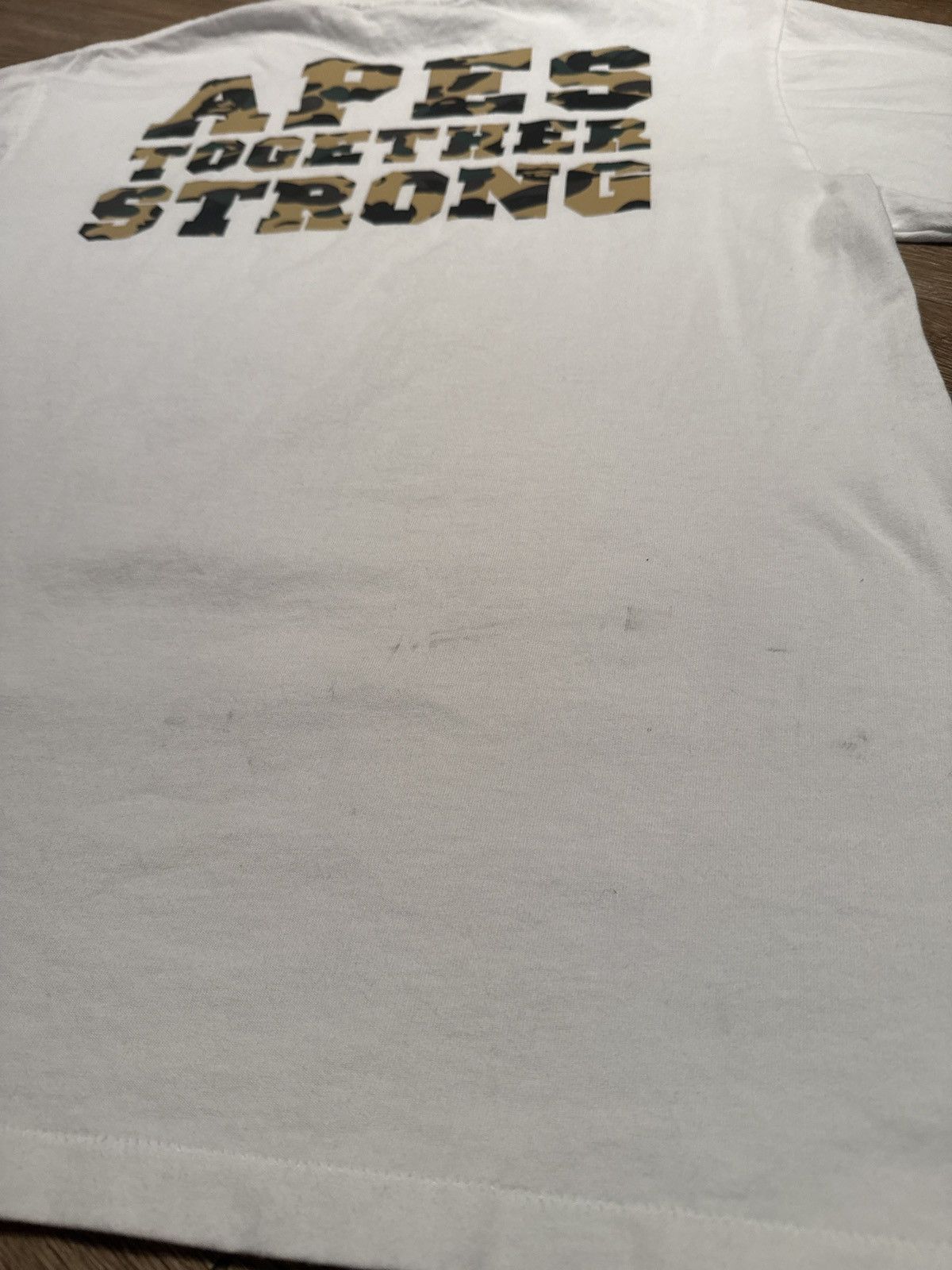 Bape White Bape T-Shirt Size US L / EU 52-54 / 3 - 3 Thumbnail