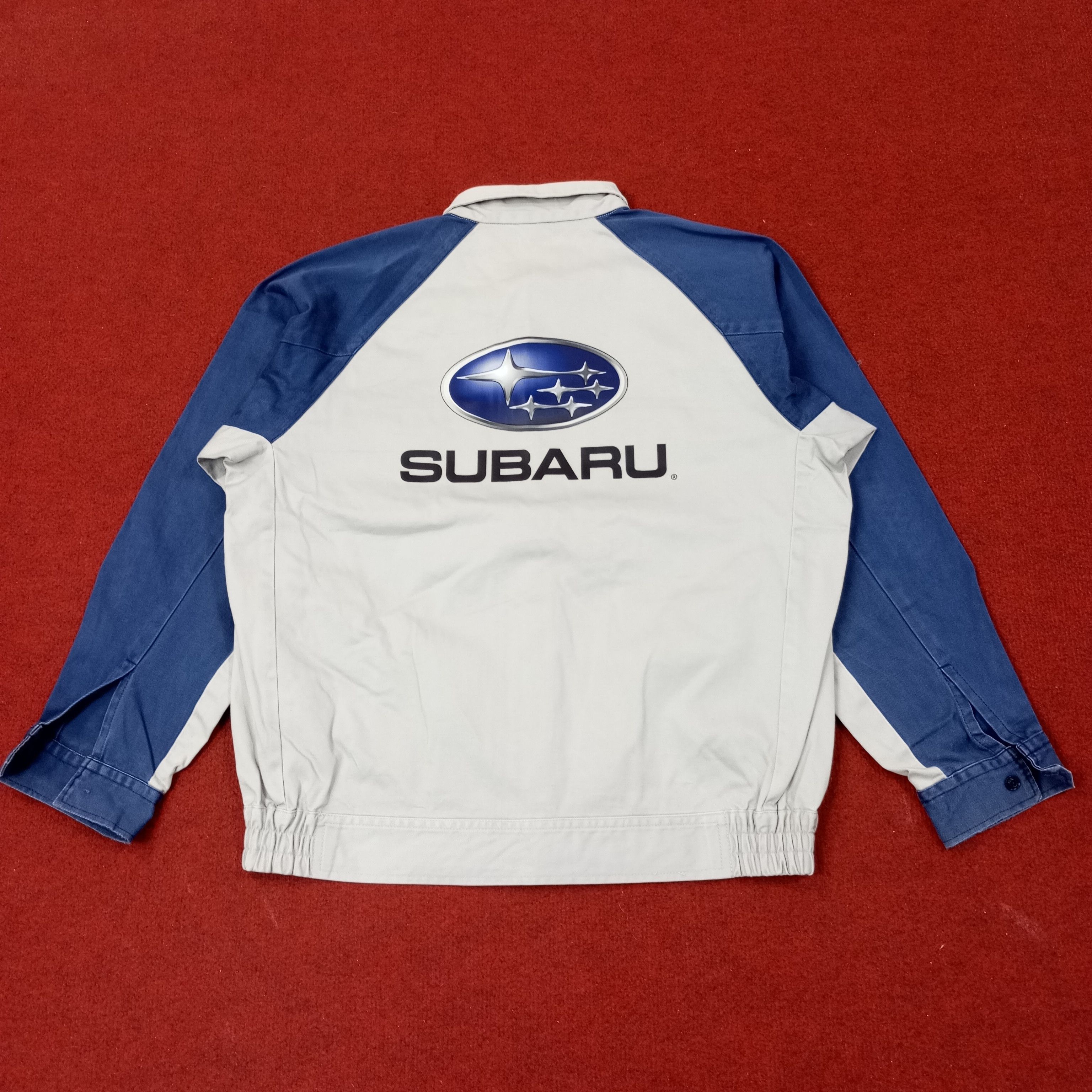 Vintage Subaru Japanese Motorsports Custom Art Jacket c246n17 Size US M / EU 48-50 / 2 - 1 Thumbnail