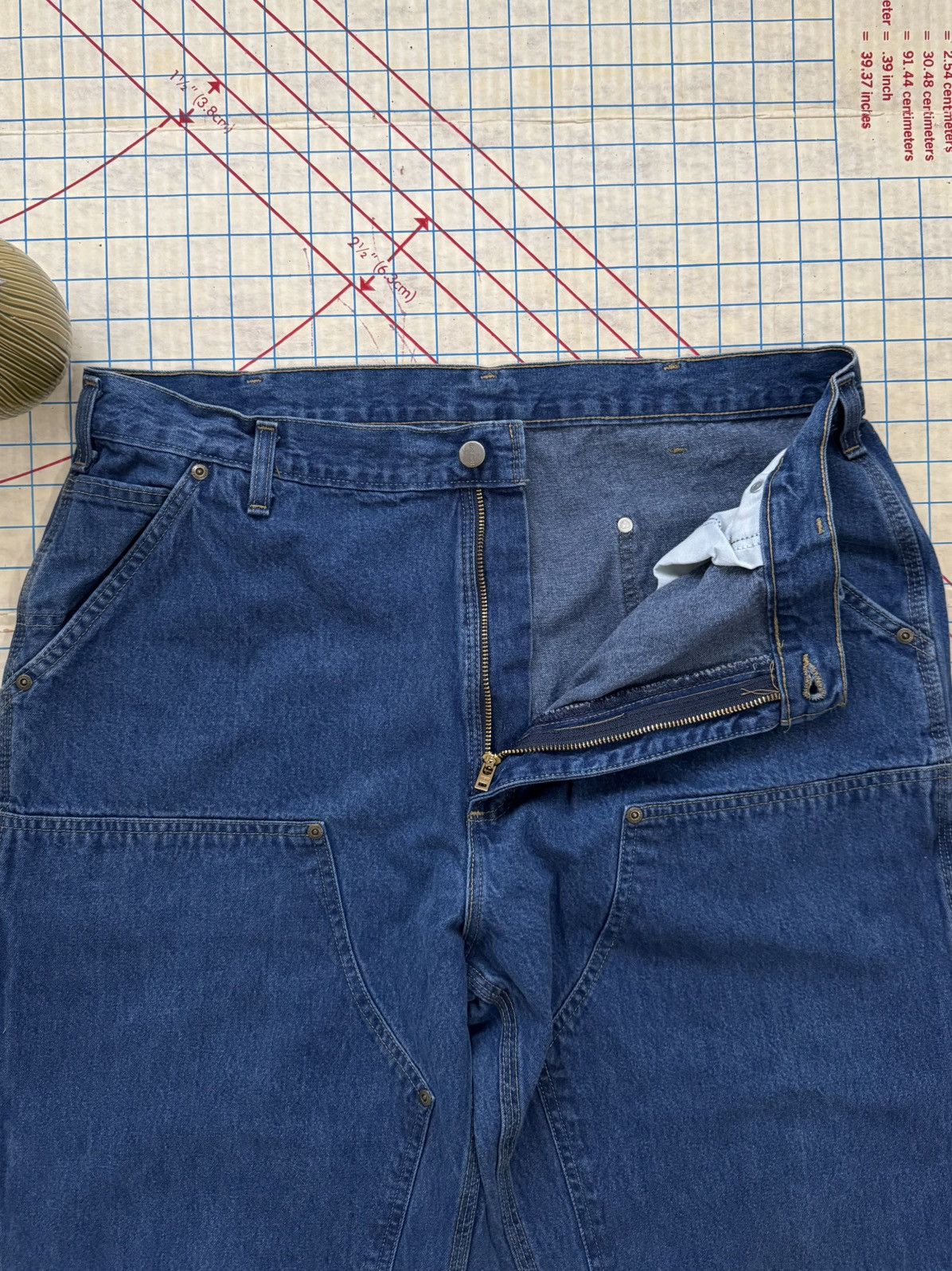 Carhartt Carhartt Double Knee Workwear Denim Work Pants Size 38x31 Size US 38 / EU 54 - 5 Thumbnail