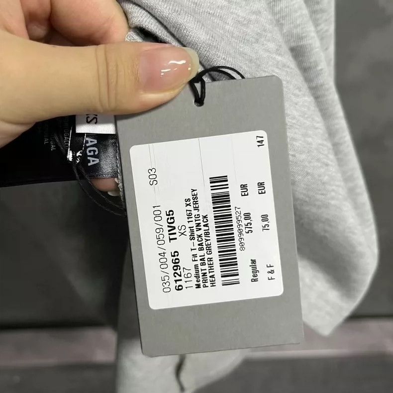 Other Balenciaga Grey Logo Printed Vintage Jersey Short Sleeve T Size US XS / EU 42 / 0 - 4 Thumbnail