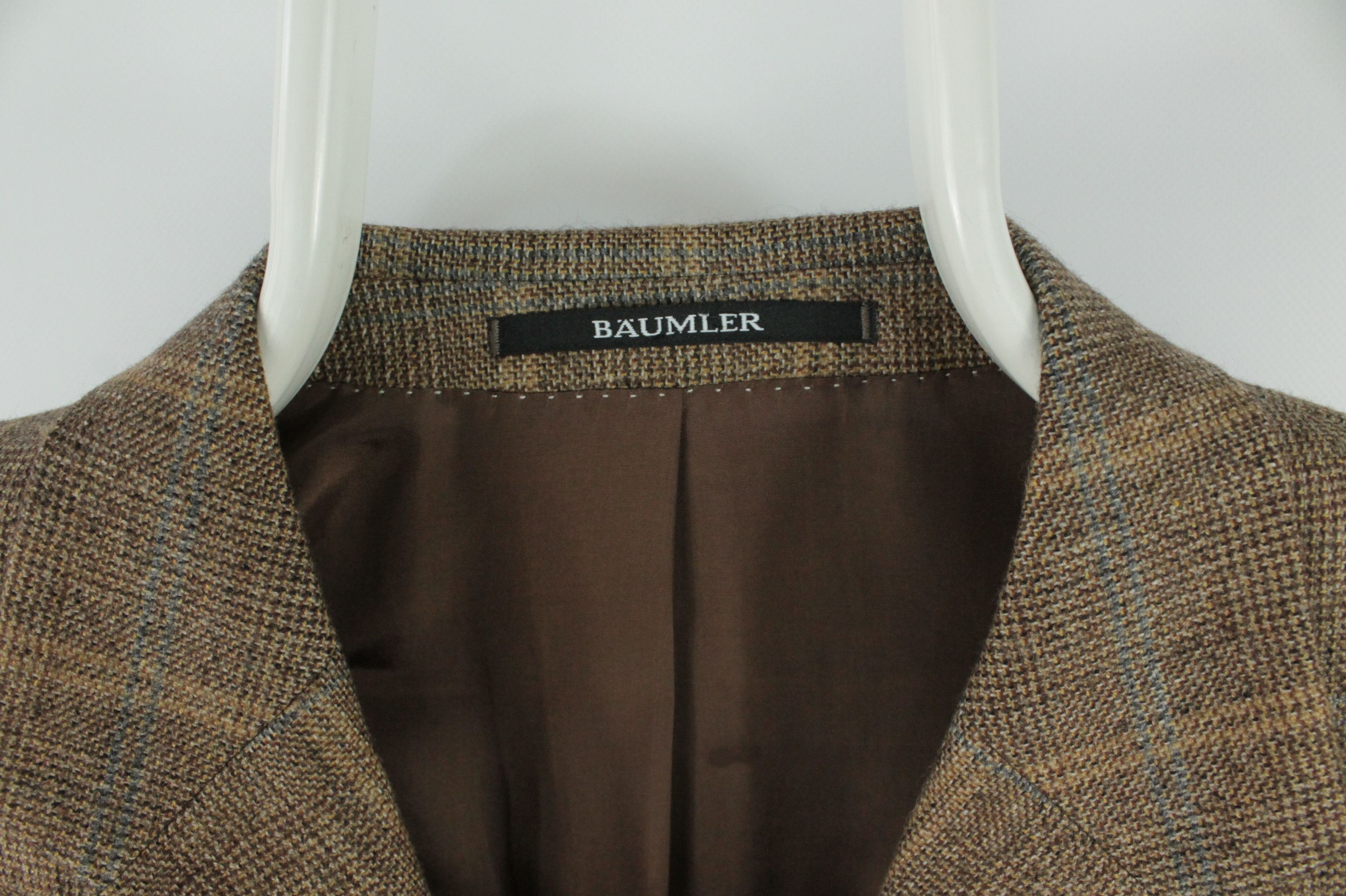 Baumler Baumler Pure Cashmere 3BTN Check Blazer Jacket Men's Size US L / EU 52-54 / 3 - 3 Thumbnail