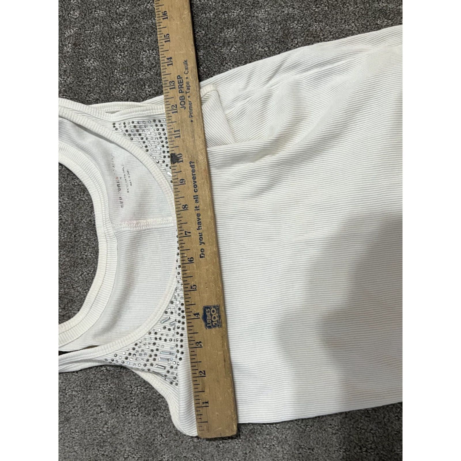 Vintage VINTAGE New York & Company White Tank Camisole Women's Size Medium Size M / US 6-8 / IT 42-44 - 4 Thumbnail