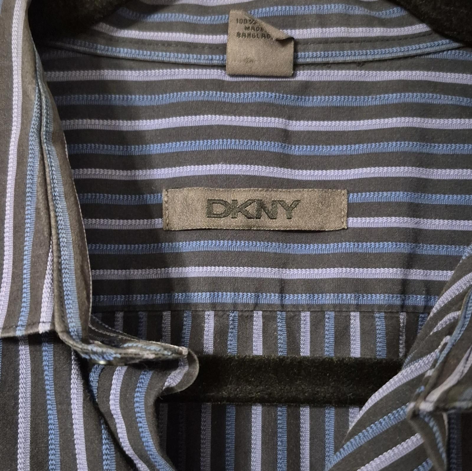 DKNY DKNY Navy and Purple Striped Button Down Shirt XL Size US XL / EU 56 / 4 - 3 Thumbnail