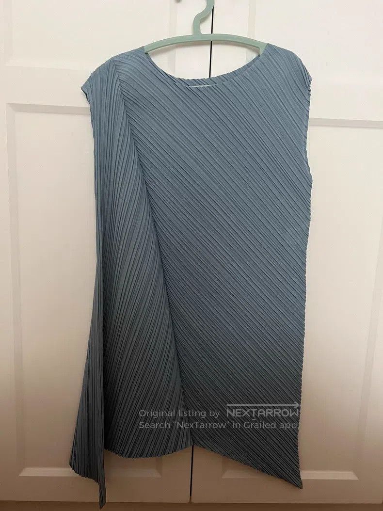 Issey Miyake Issey Miyake Haze Blue Tank Top Size XXL / US 16-18 / IT 52-54 - 1 Thumbnail