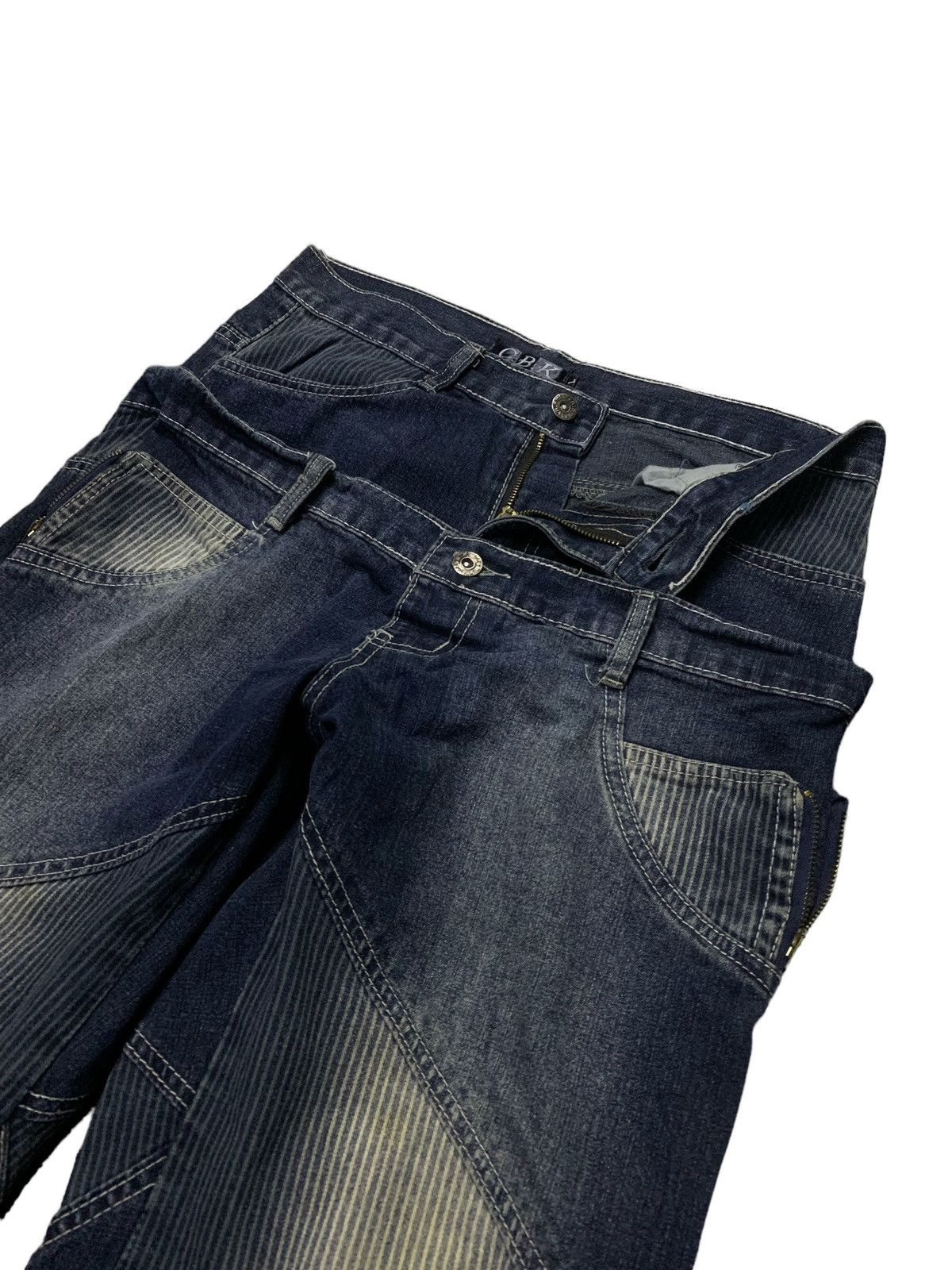 If Six Was Nine × Junya Watanabe Dolce & Gabanna Junyawatanabe Style Double Waist Baggy Jeans Size US 30 / EU 46 - 14 Thumbnail