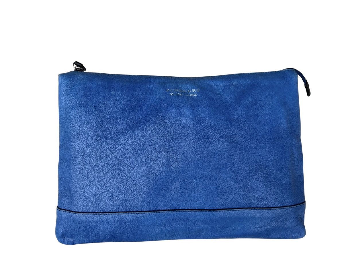 Burberry Burberry Black Label Patina Leather Clutch Bag Size ONE SIZE - 1 Thumbnail