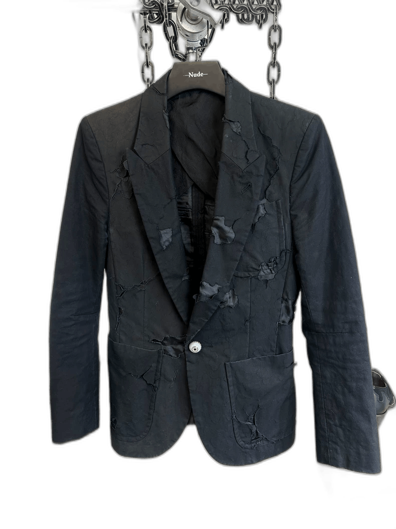 Undercover avant-garde black distressed jacket by undercover Size US M / EU 48-50 / 2 - 1 Thumbnail
