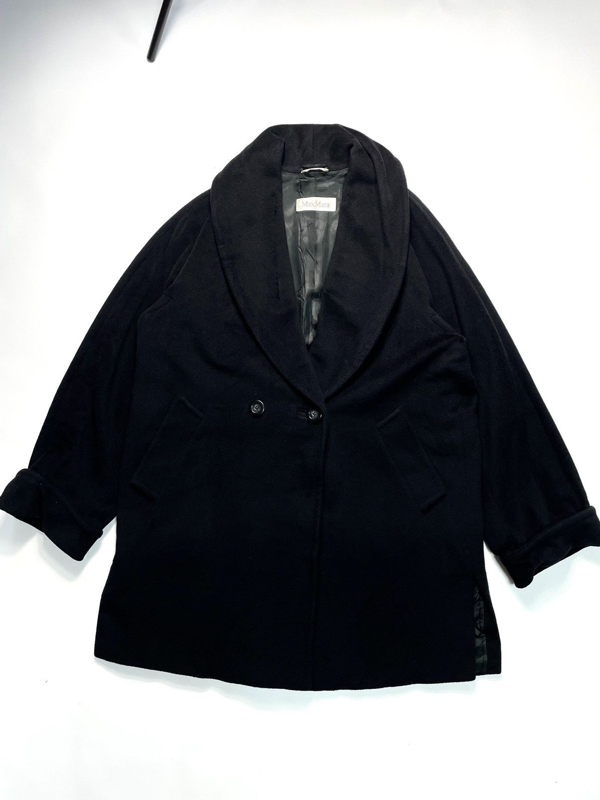 Max Mara Max Mara cocoon Coat Wool Navy Avant Garde Luxury Size 10 Size XL / US 12-14 / IT 48-50 - 2 Thumbnail