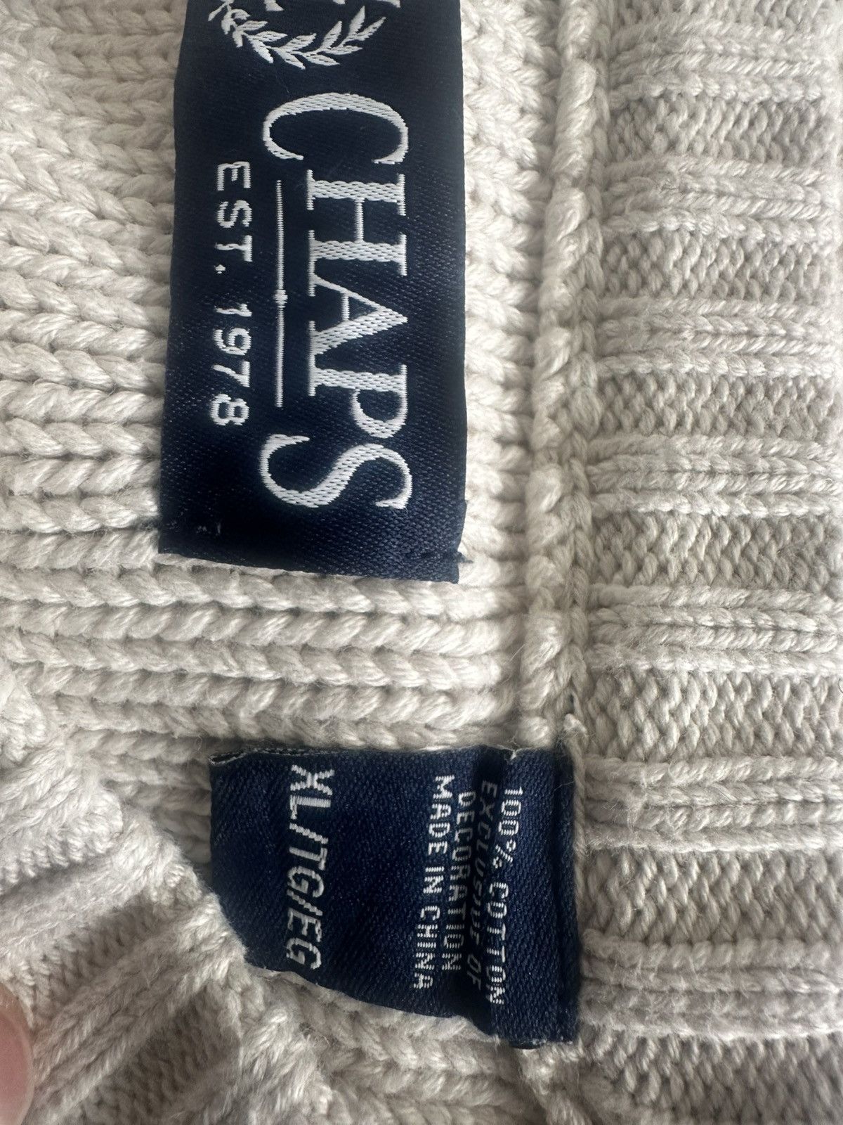 Chaps Ralph Lauren Vintage Ralph Lauren Chaps Sweater Cotton Knit (new) Size US XL / EU 56 / 4 - 7 Thumbnail