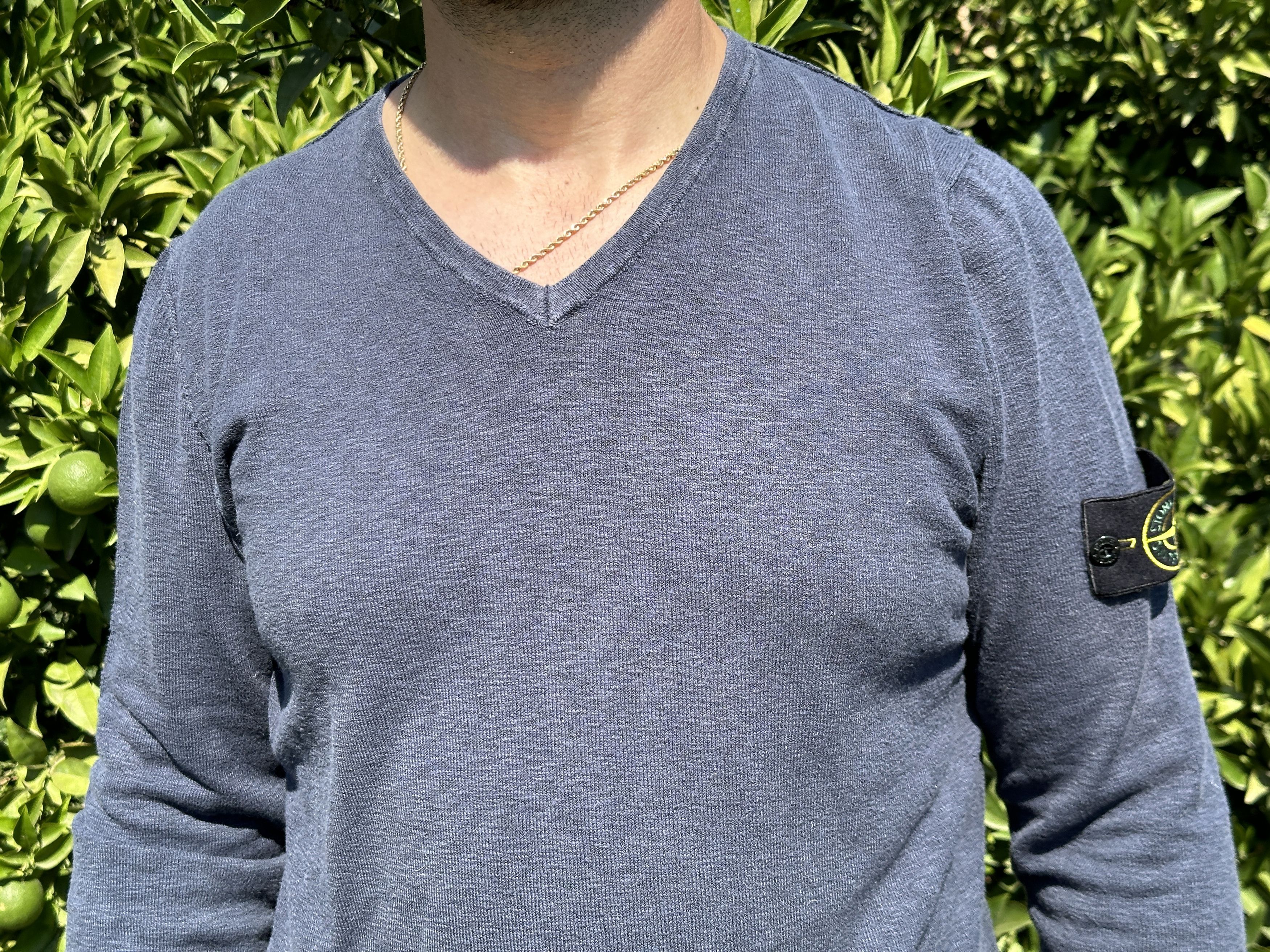 Stone Island Stone Island Light Pullover V-Neck Sweater Size XL Size US XL / EU 56 / 4 - 11 Thumbnail