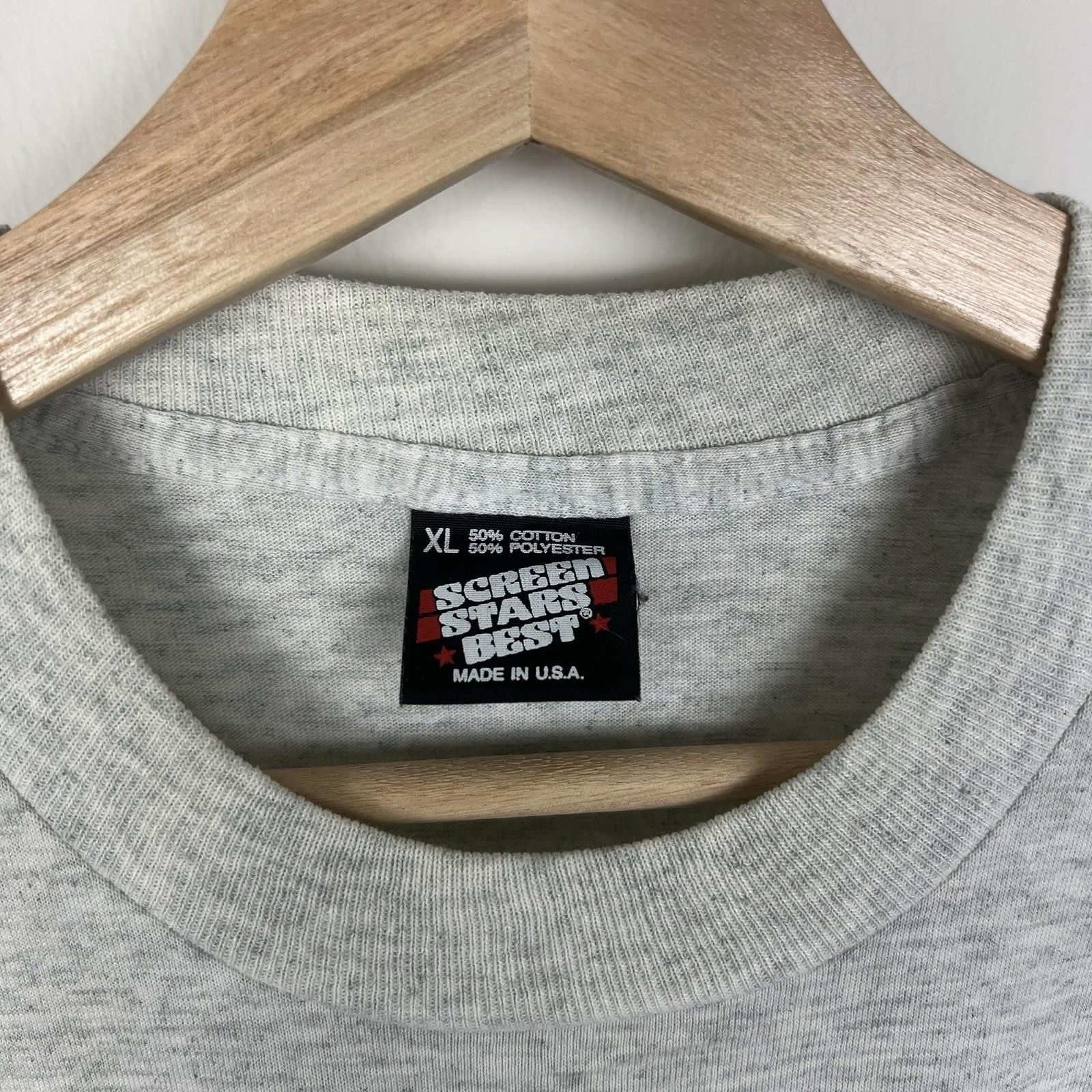 ASH Vintage 90s Country Blues Ash Gray T Shirt XL Size US XL / EU 56 / 4 - 3 Thumbnail