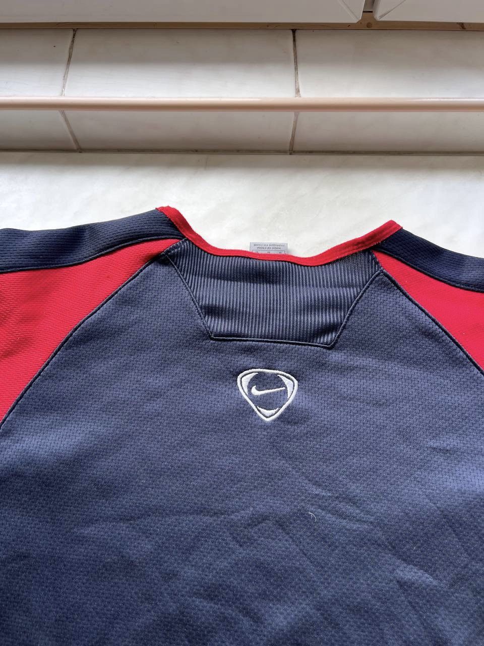 Nike Y2K Nike Total 90 Logo Sweatshirt Crewneck Navy Blue USED Size US M / EU 48-50 / 2 - 10 Thumbnail