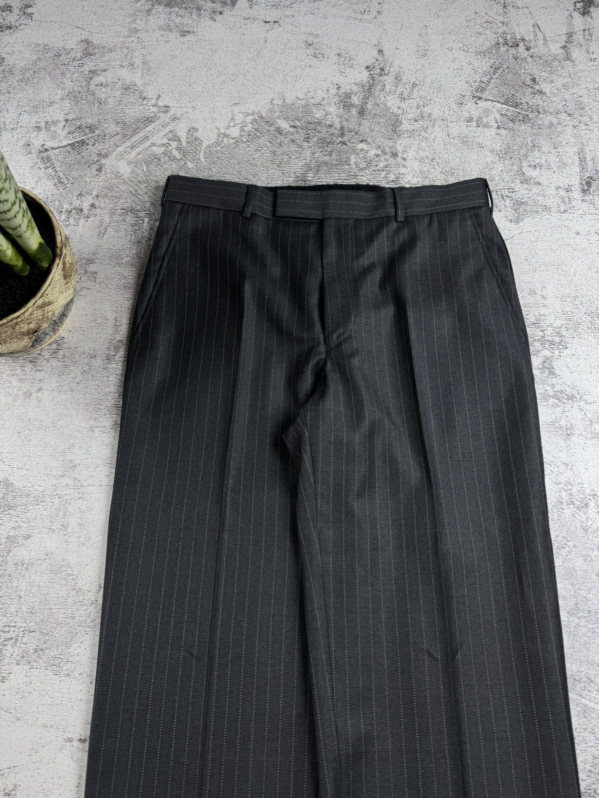 Chester Barrie Chester Barrie Striped Wool 38/96 cm Size Classic Blazer Jacket Trousers Suit Size 38S - 18 Thumbnail