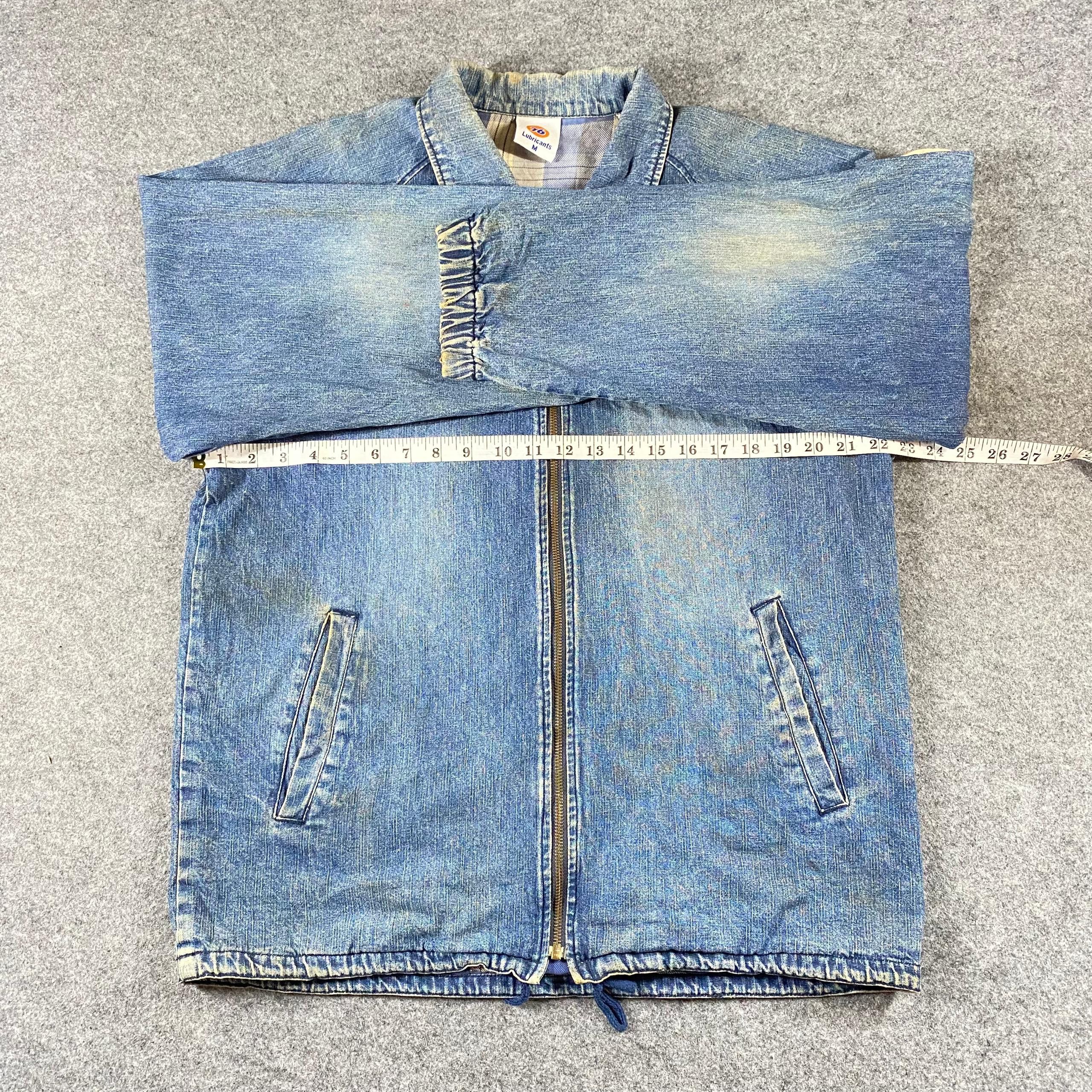 Japanese Brand Vintage 90s Lubricant 76 Blanket Denim Jacket Size US L / EU 52-54 / 3 - 5 Thumbnail