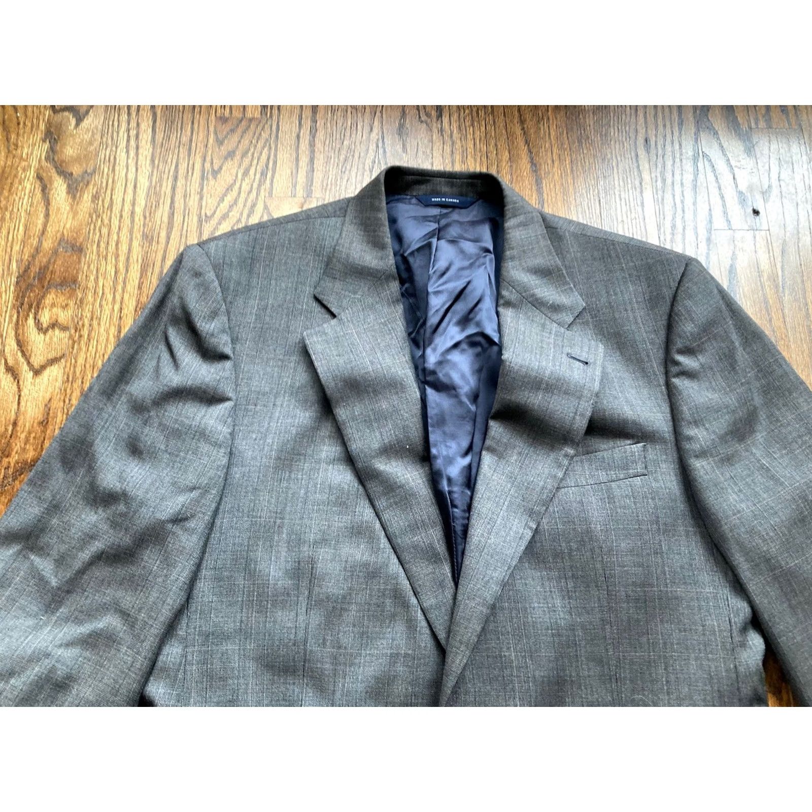 Brooks Brothers Brooks Brothers Suit Mens Size 43 Jacket 34x29 Pants Brown Plaid Wool 2 Pc Size 46R - 3 Thumbnail