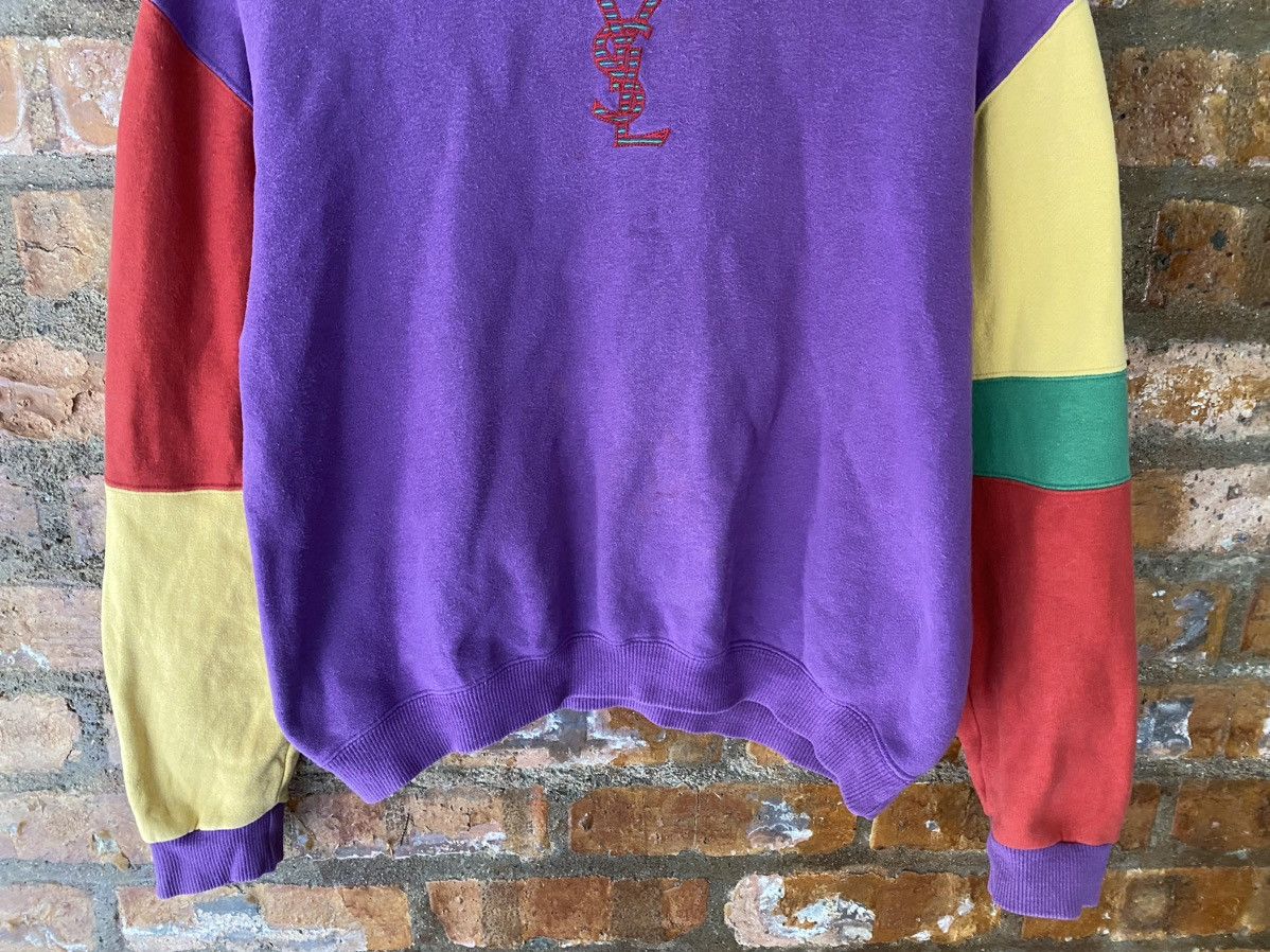 Yves Saint Laurent 1990s YSL center logo color block Size S / US 4 / IT 40 - 4 Thumbnail