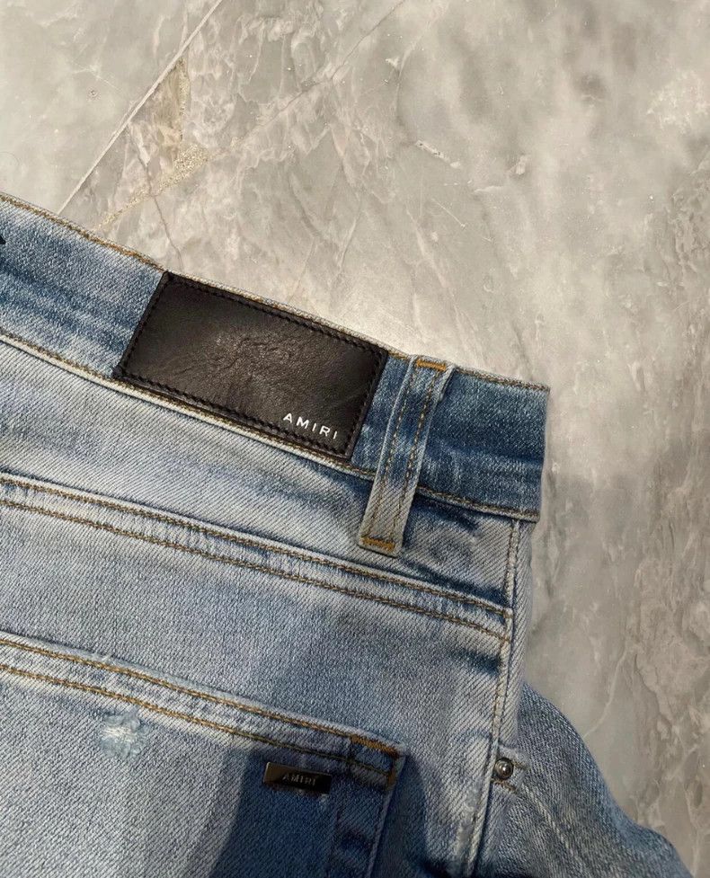 Amiri Amiri blue washed spliced jeans Size US 31 - 3 Thumbnail