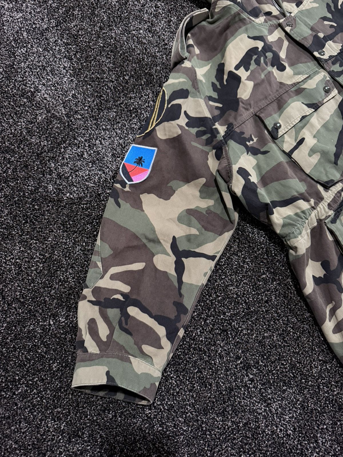 Saint Laurent Paris Saint Laurent x Hedi SS16 Rocket Logo Camo Parka Jacket Size US L / EU 52-54 / 3 - 6 Thumbnail