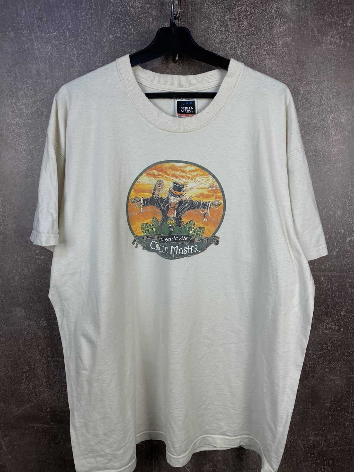 Vintage Vintage Scarecrow Organic Ale Circle Master Beer Art Tee rar Size US XL / EU 56 / 4 - 1 Thumbnail