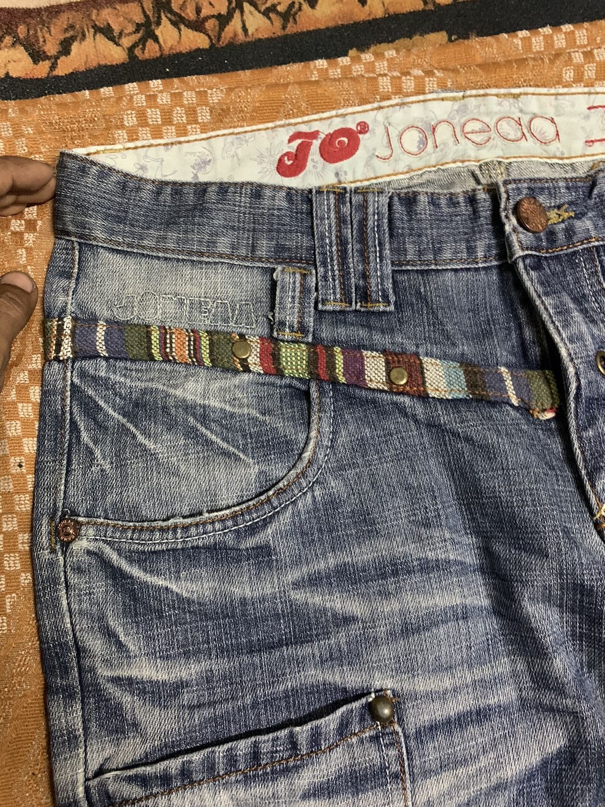 If Six Was Nine RARE PPFM INSPIRED STUDDED PANT RARE DESIGN BRAND JANEAA Size US 35 - 8 Thumbnail