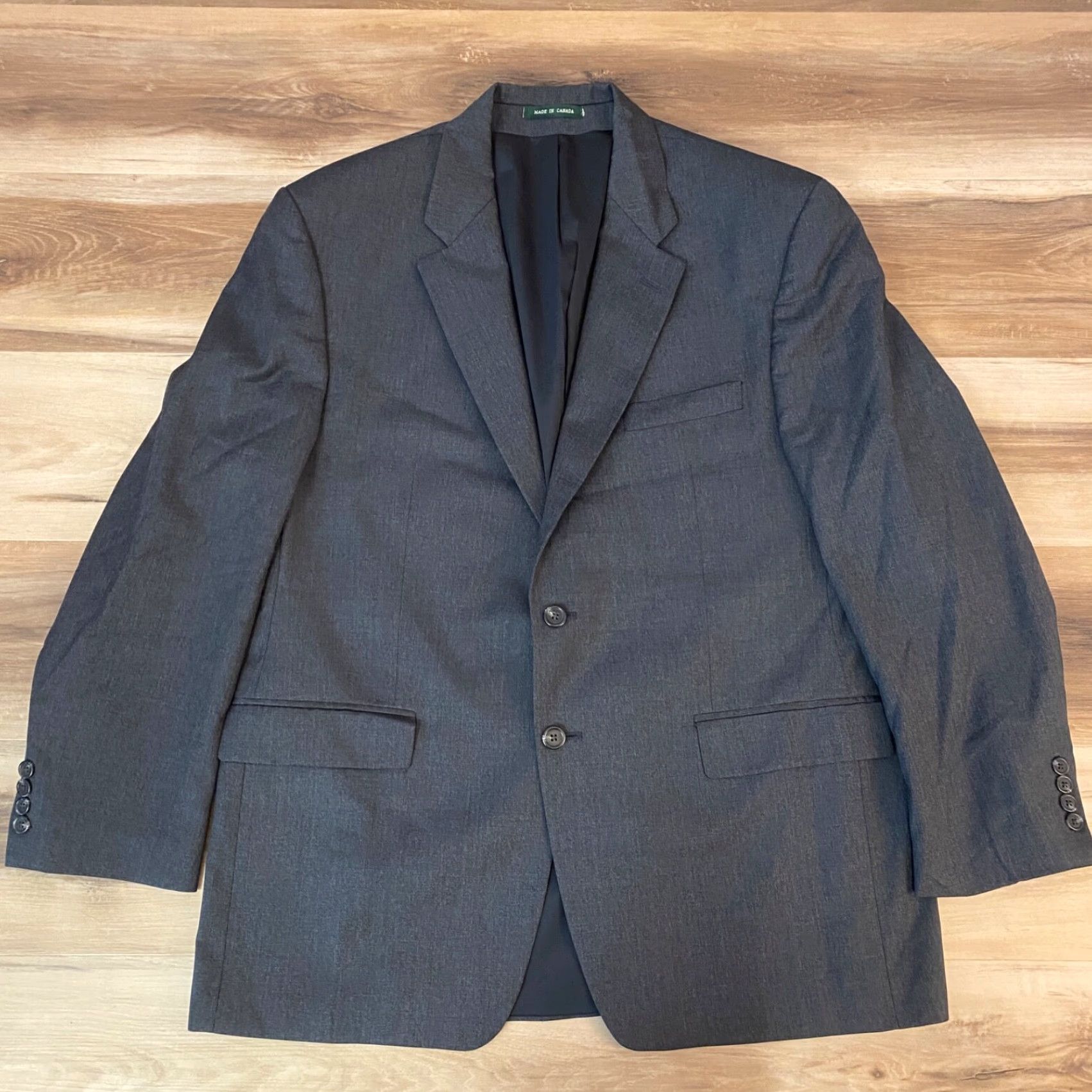 Ralph Lauren Lauren Ralph Lauren Blazer Mens 44R Gray Wool 2 Button Coat Sport Jacket Shirt Size 44R - 2 Thumbnail