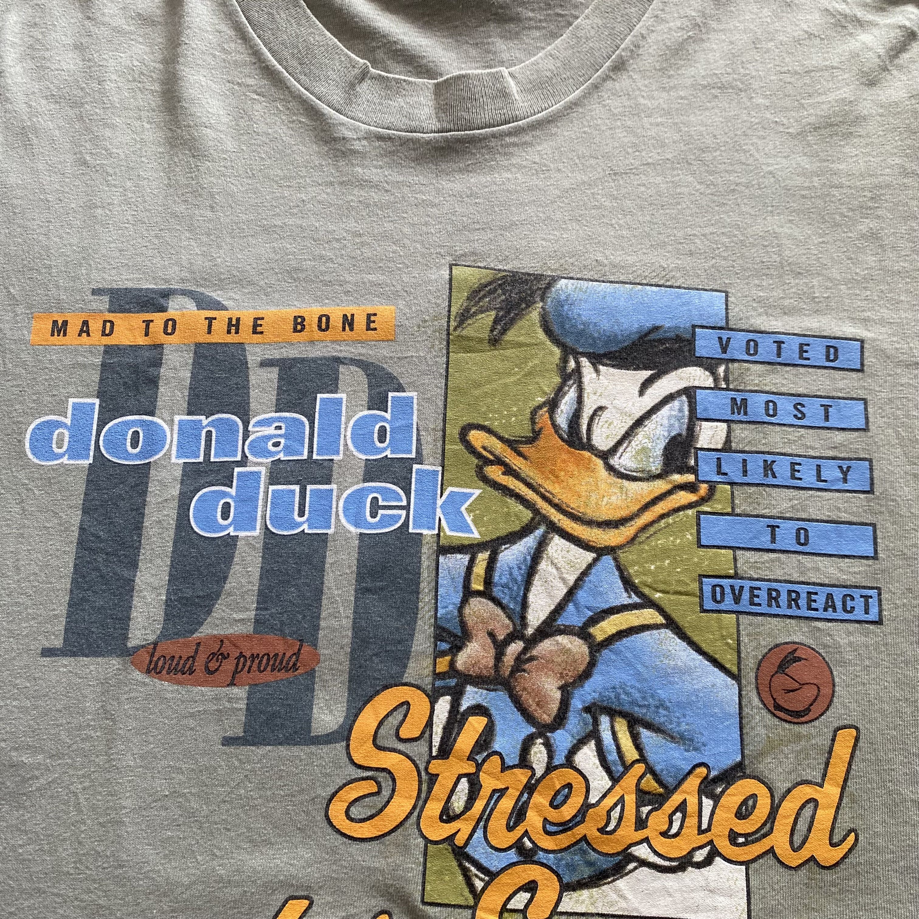 Disney × Vintage Vintage 90s Donald Duck T Shirt TS016 Size US M / EU 48-50 / 2 - 3 Thumbnail