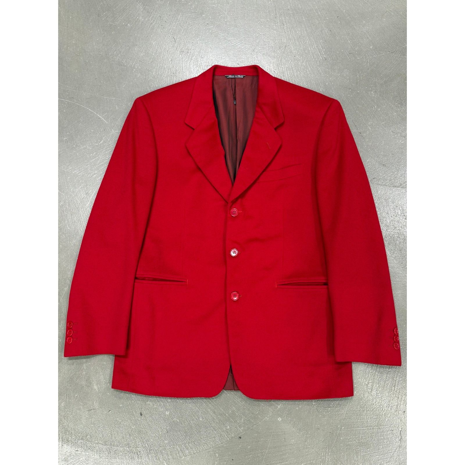 Gianfranco Ferre 1990s Gianfranco Ferré red blood blazer Size US M / EU 48-50 / 2 - 1 Thumbnail