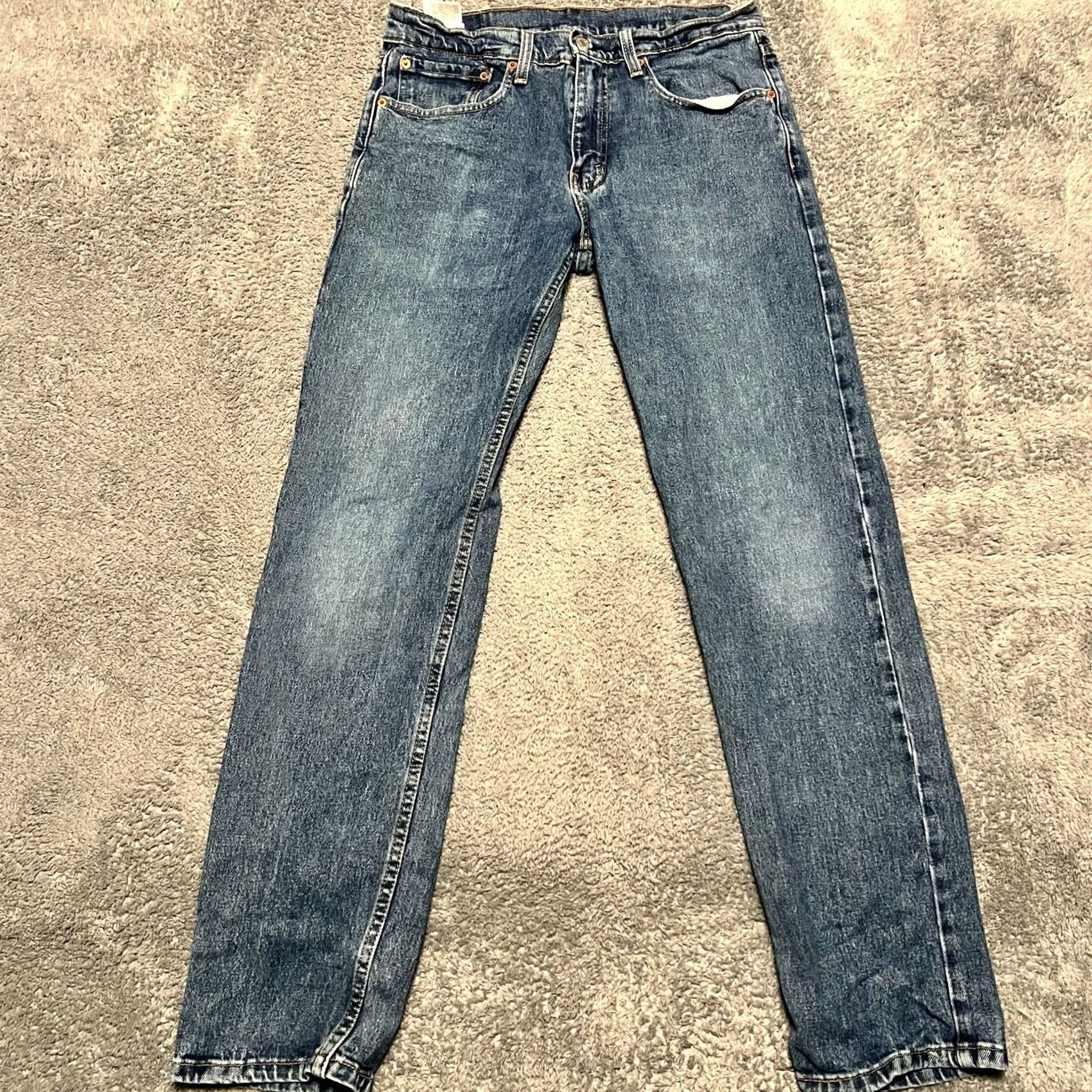 Levi's Levi’s 502 Jeans Men’s 31 x32 Blue Medium Wash Denim Regular Taper Fit Stretch Jeans Men 31 Regular Blue 32 Inseam Boys? Size US 31 - 4 Thumbnail