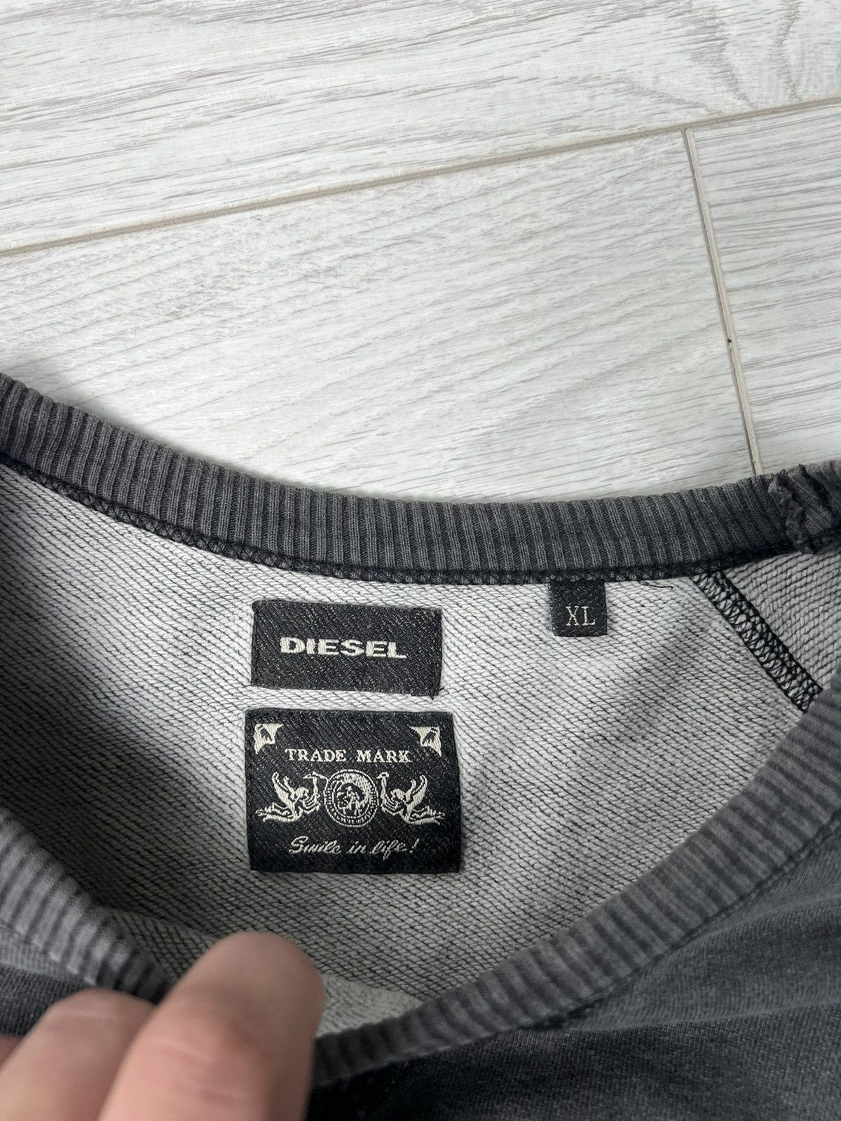 Diesel × Vintage Vintage Y2K Diesel Opium Big Logo Crewneck Sweatshirt Size US XL / EU 56 / 4 - 6 Thumbnail