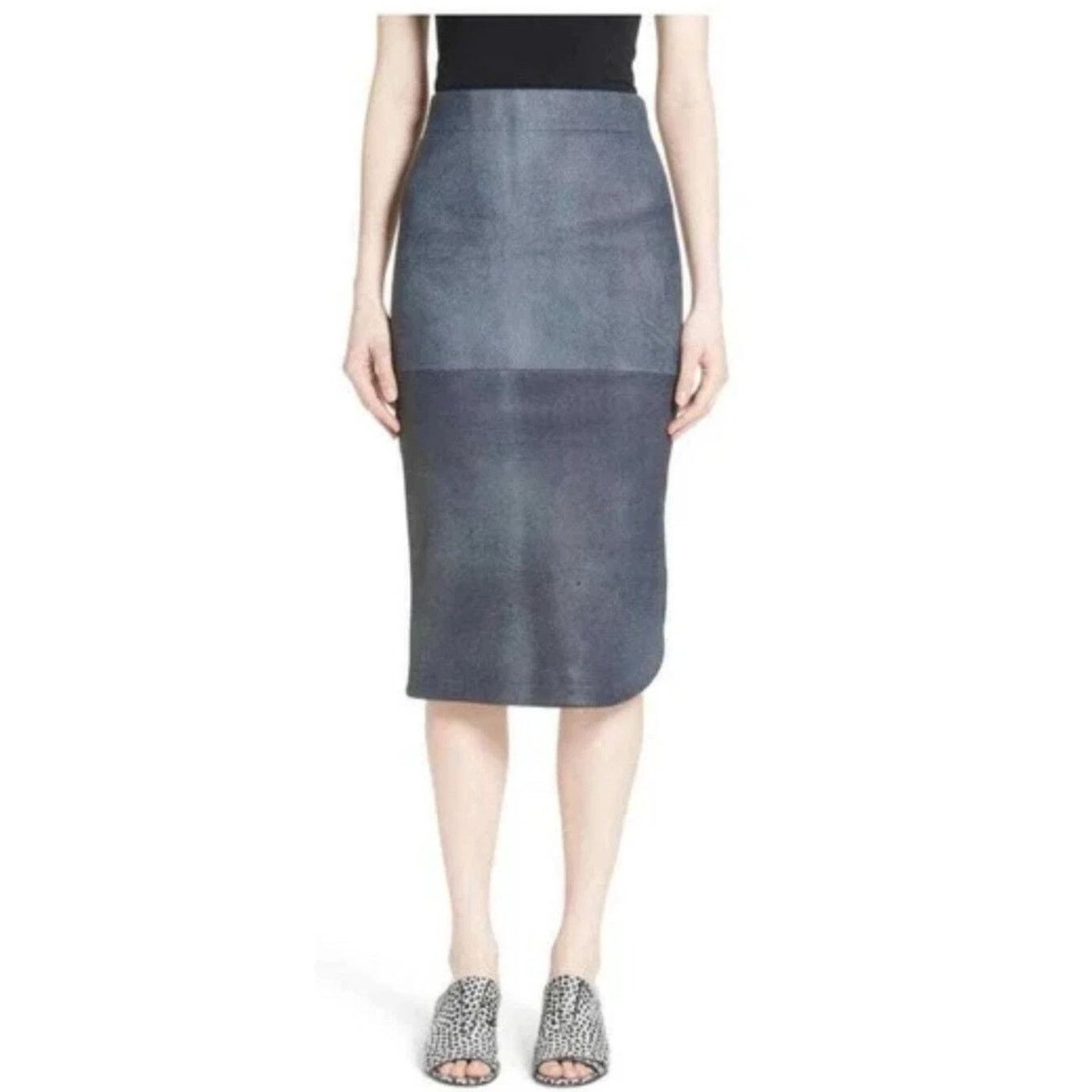 Zero + Maria Cornejo ZERO + MARIA CORNEJO Rai Leather Curved Skirt Size 6 Size 28" / US 6 / IT 42 - 1 Thumbnail
