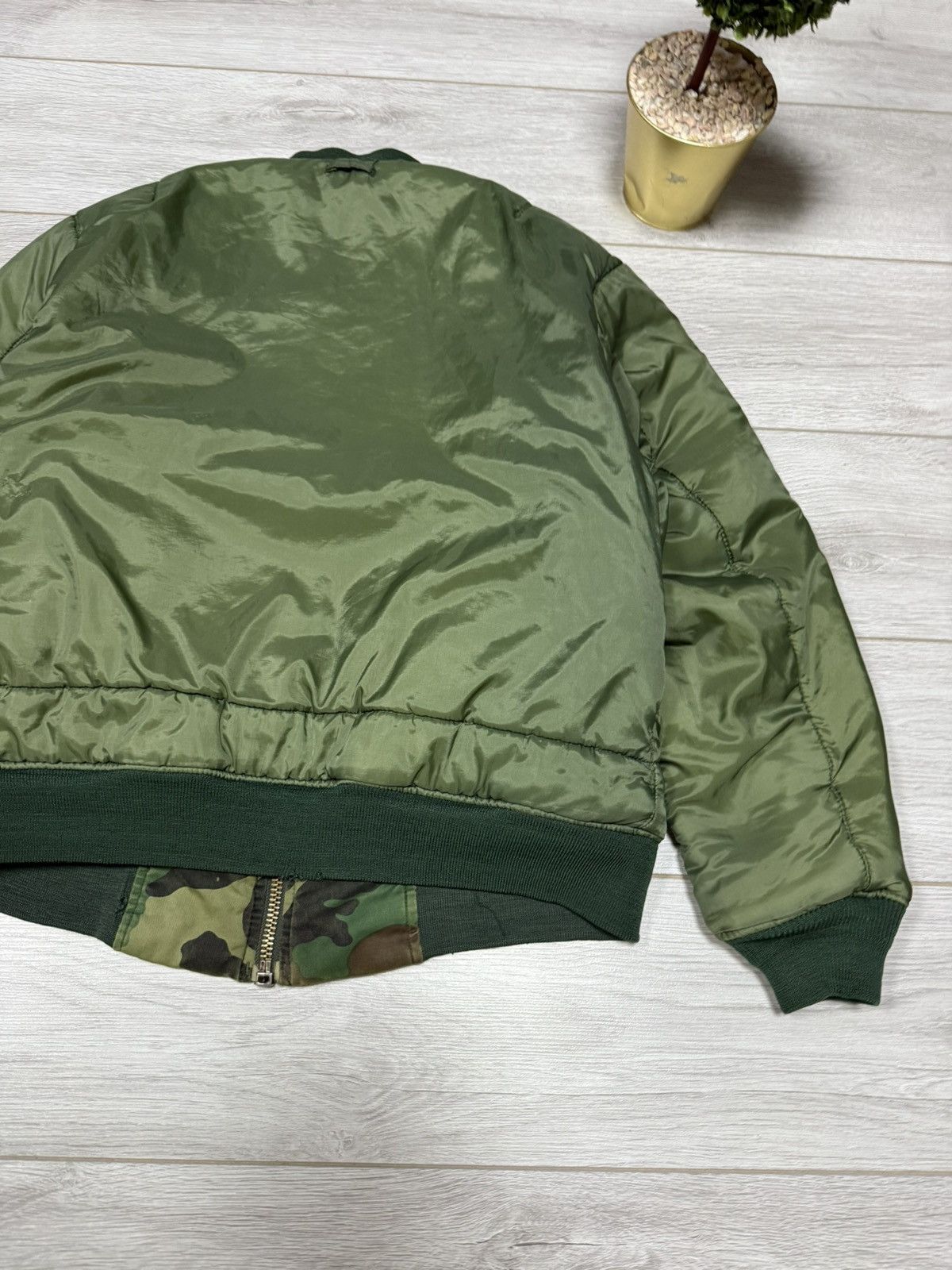 Vintage MA-1 camo flyers man vintage bomber jacket military Size US L / EU 52-54 / 3 - 10 Thumbnail
