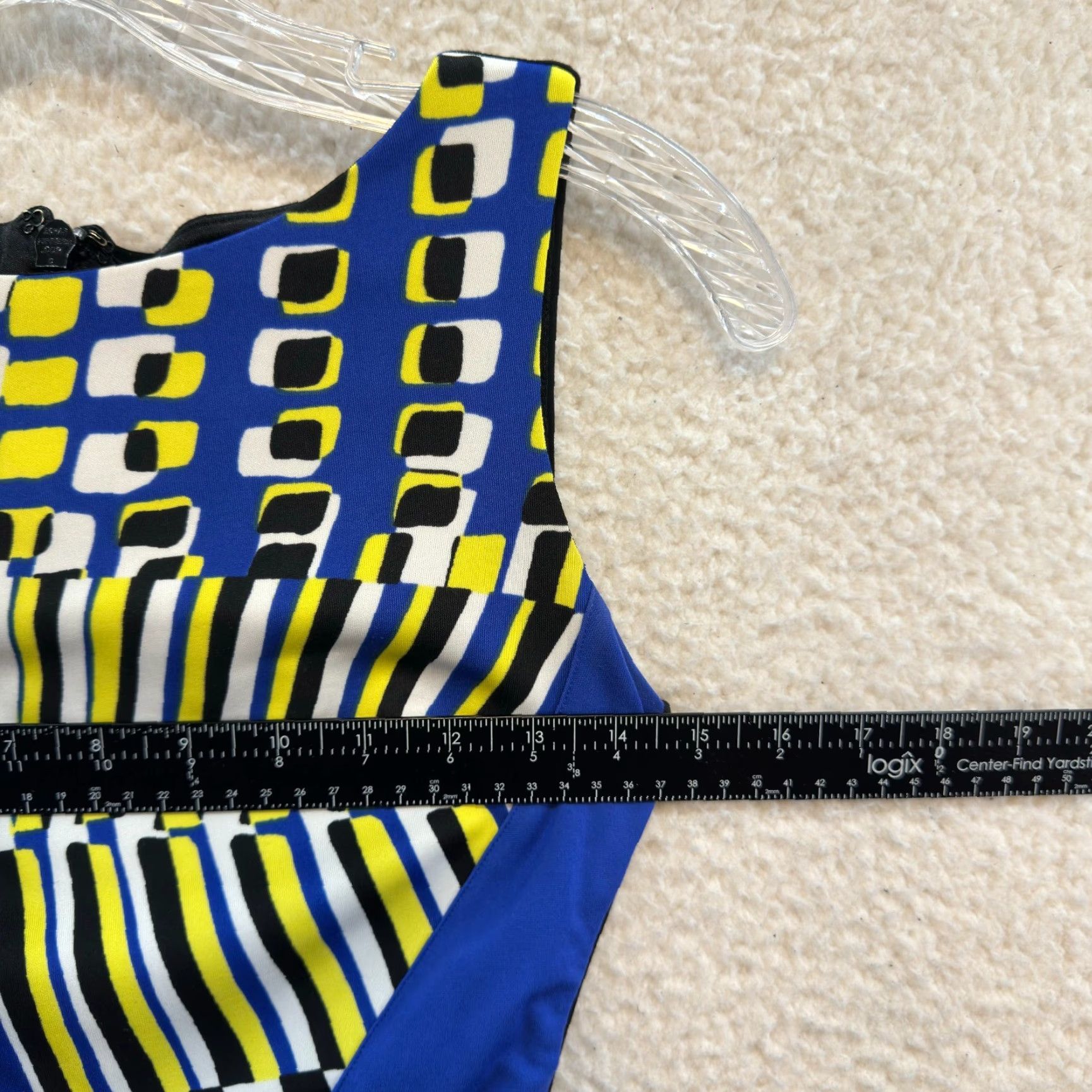 Bebe bebe Dress Adult XS Blue Pattern Mini Bodycon Sleeveless Cocktail Womens Size XS / US 0-2 / IT 36-38 - 4 Thumbnail