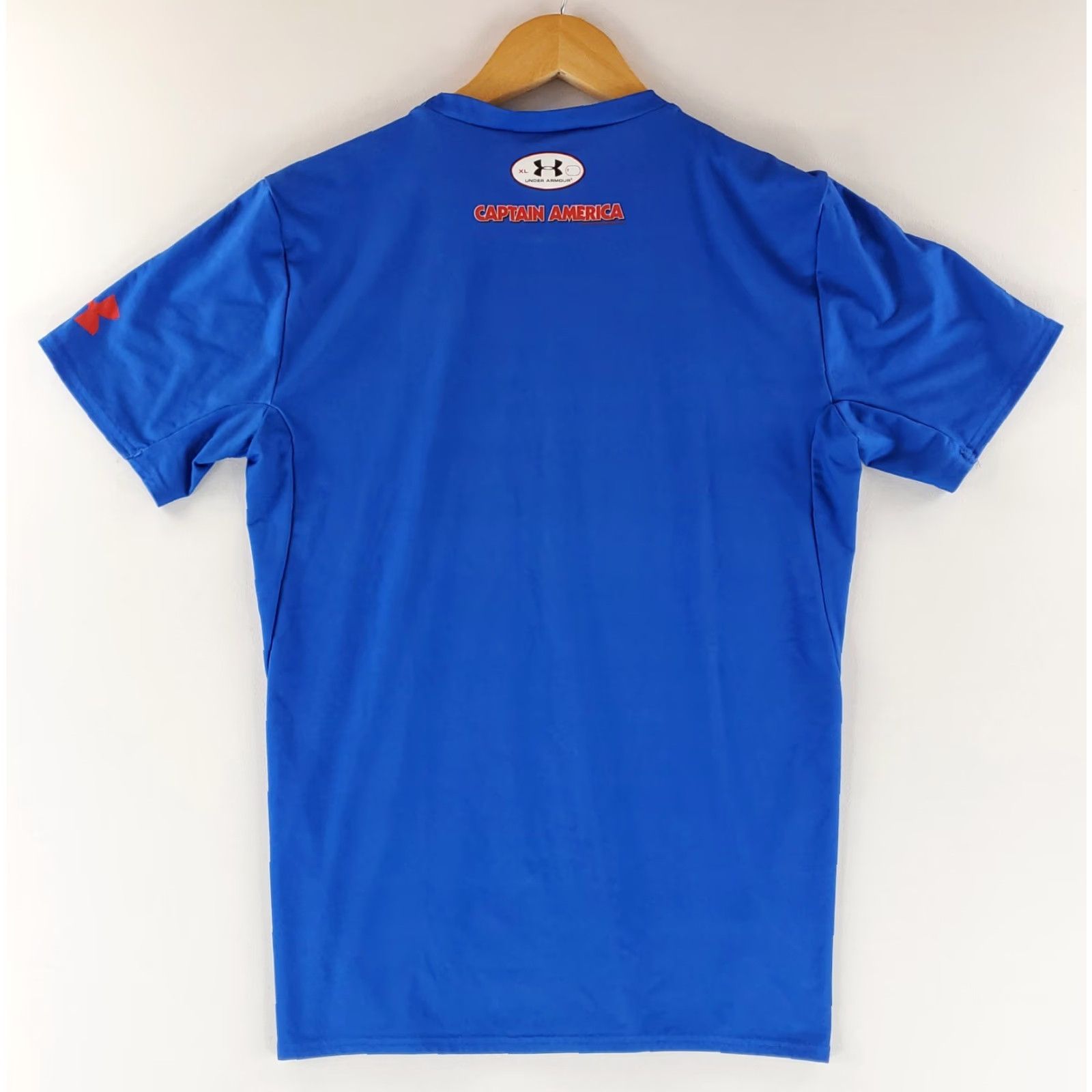 Under Armour Under Armour Captain America Heatgear Compression Shirt Blue Mens XL T-Shirt Men XL Capt America Heatgear Shirt Size US XL / EU 56 / 4 - 6 Thumbnail