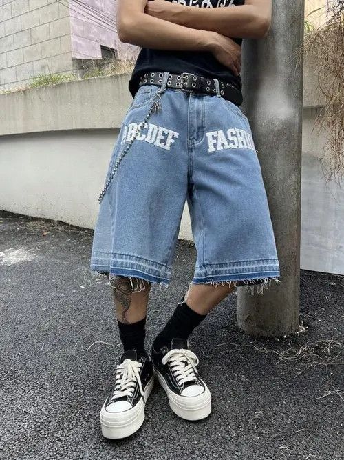 Japanese Brand DRIP vintage jeans Y2K denim shorts jorts Size US 36 / EU 52 - 1 Thumbnail