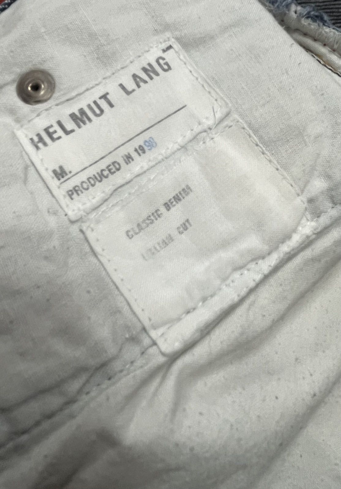 Helmut Lang VINTAGE HELMUT LANG DENIM PANTS Size US 29 - 12 Thumbnail