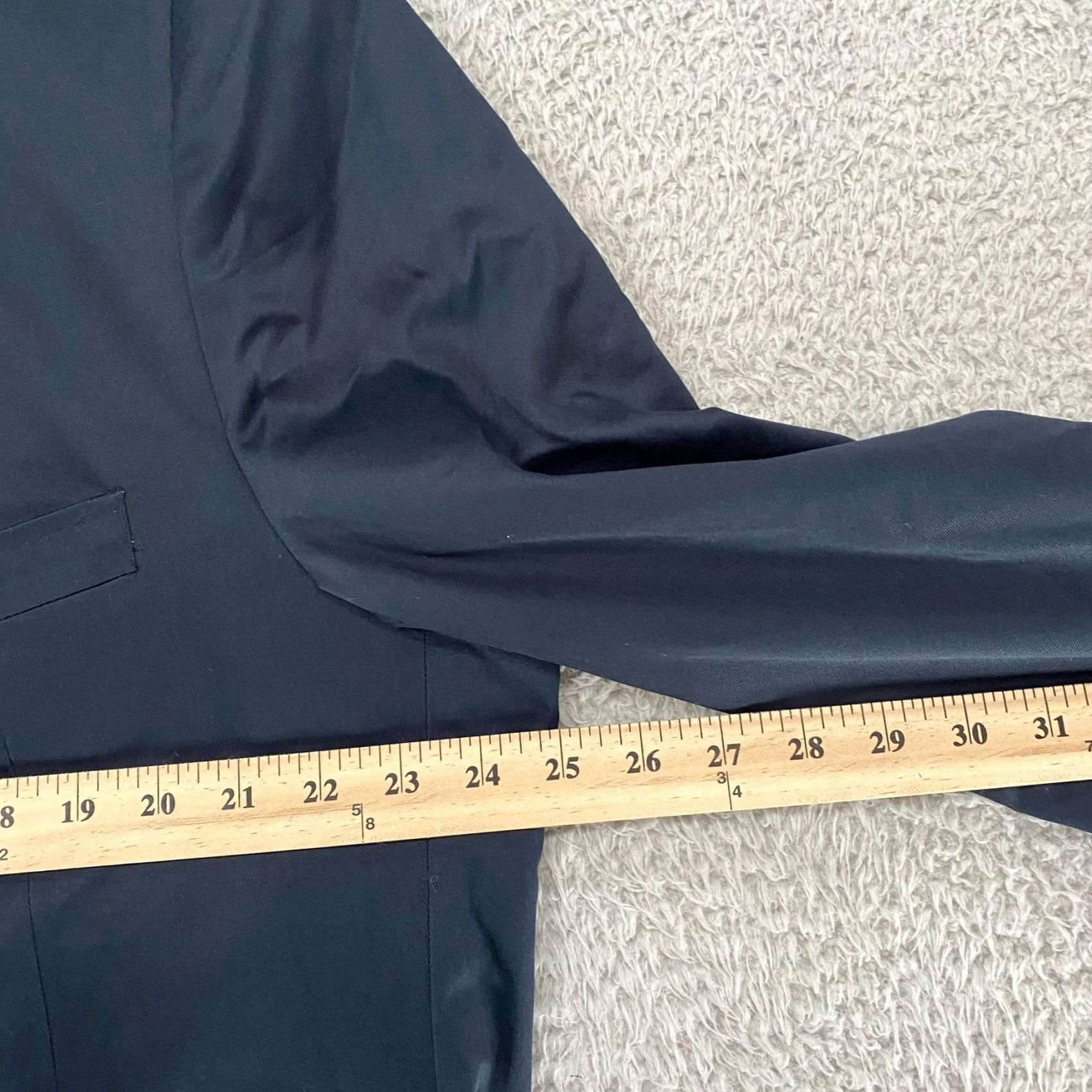 Robert Graham Robert Graham Sport Coat Blazer Mens 50 Blue Cotton Notch Lapel Two Button Paisley Lining Regular Jacket Coat Size 50R - 5 Thumbnail