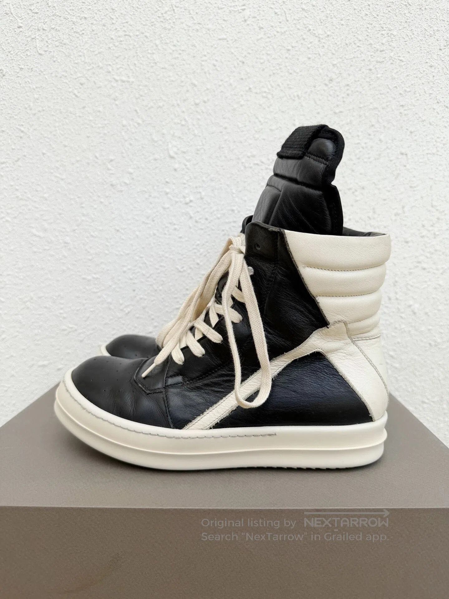 Rick Owens Rick Owens Women's Black White High-Top. Size US 5 / IT 35 - 1 Thumbnail