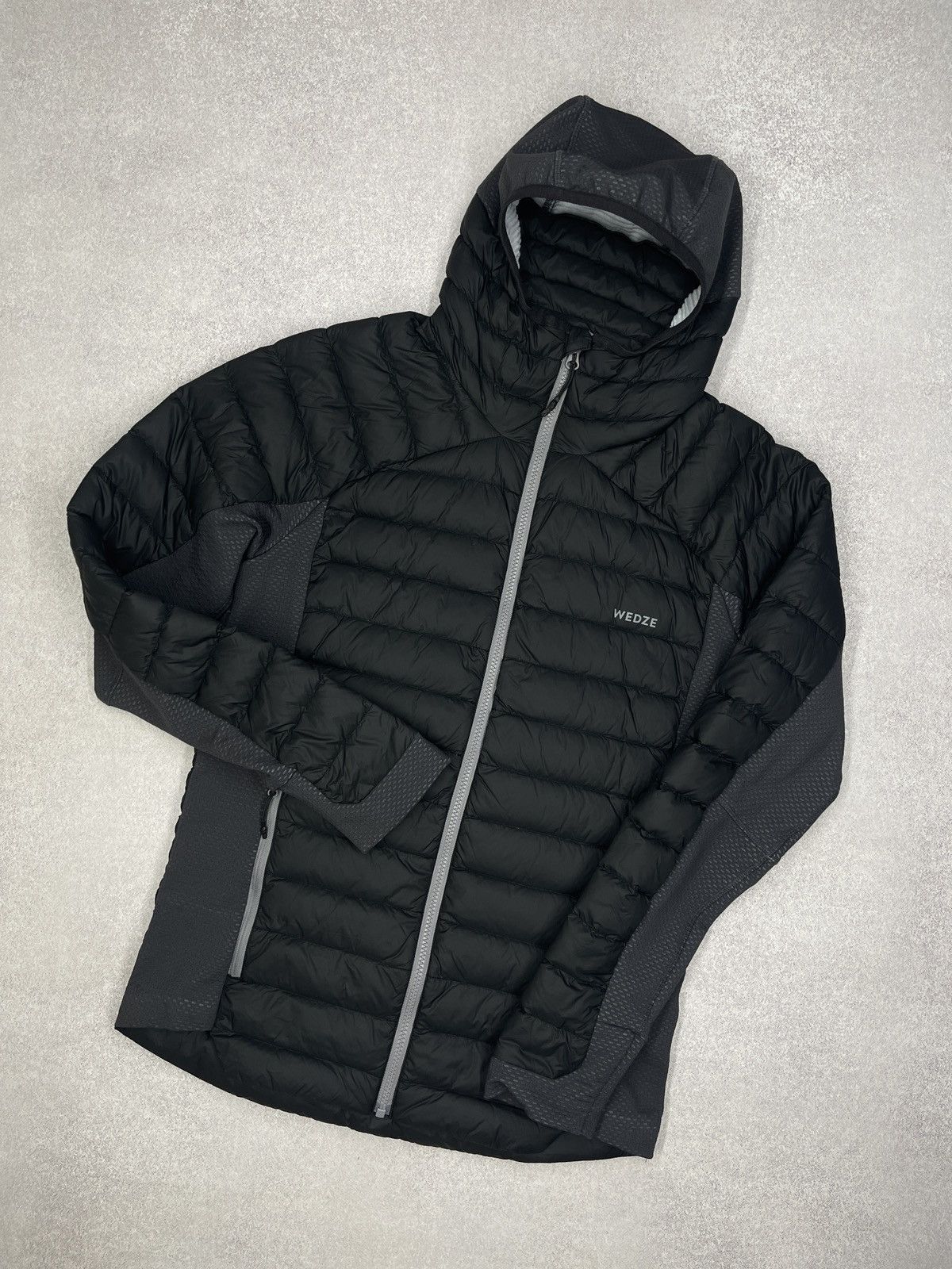 Other Mens Wedze Decathlon Down Jacket Black/Grey Outdoor Gorpcore Size US S / EU 44-46 / 1 - 1 Thumbnail