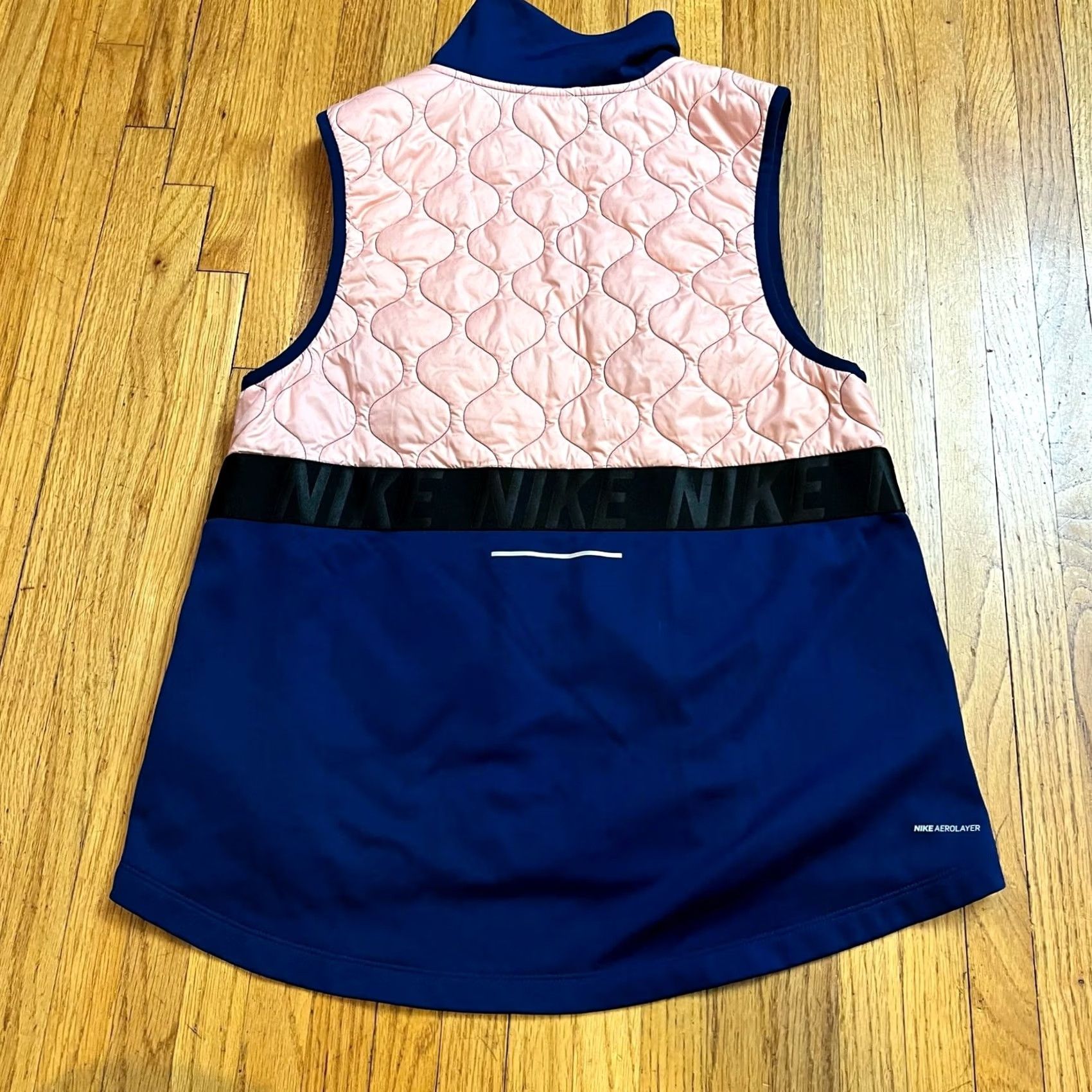Nike Nike Vest Womens Medium AeroLayer Blue Pink Colorblock Insulated Full Zip Running Vest Womens M Blue Pink AeroLayer Colorblock Puffer Jacket Nike Size M / US 6-8 / IT 42-44 - 2 Thumbnail