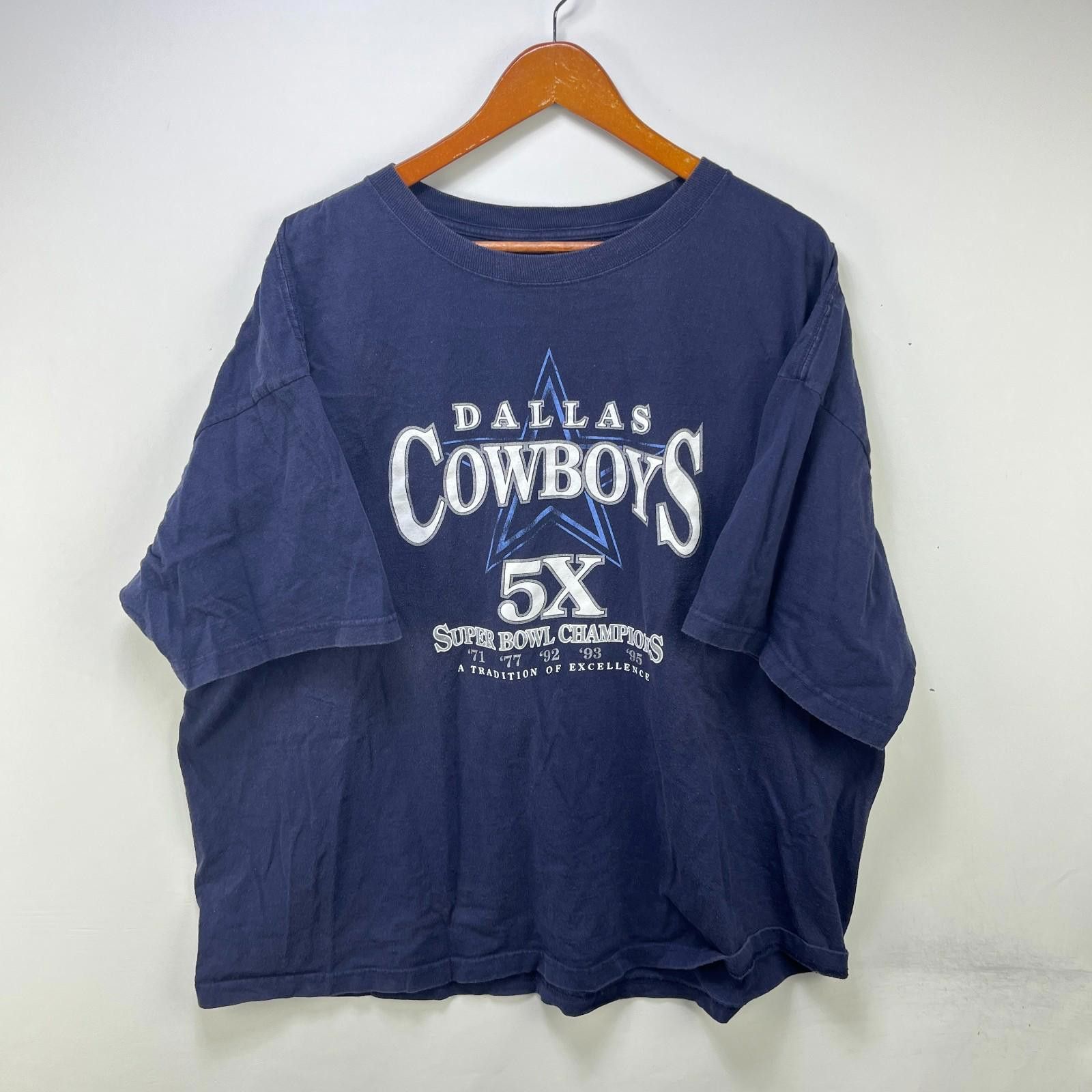 Other Vintage Dallas Cowboys 5x Champions T-Shirt 3XL NFL Size ONE SIZE - 1 Thumbnail