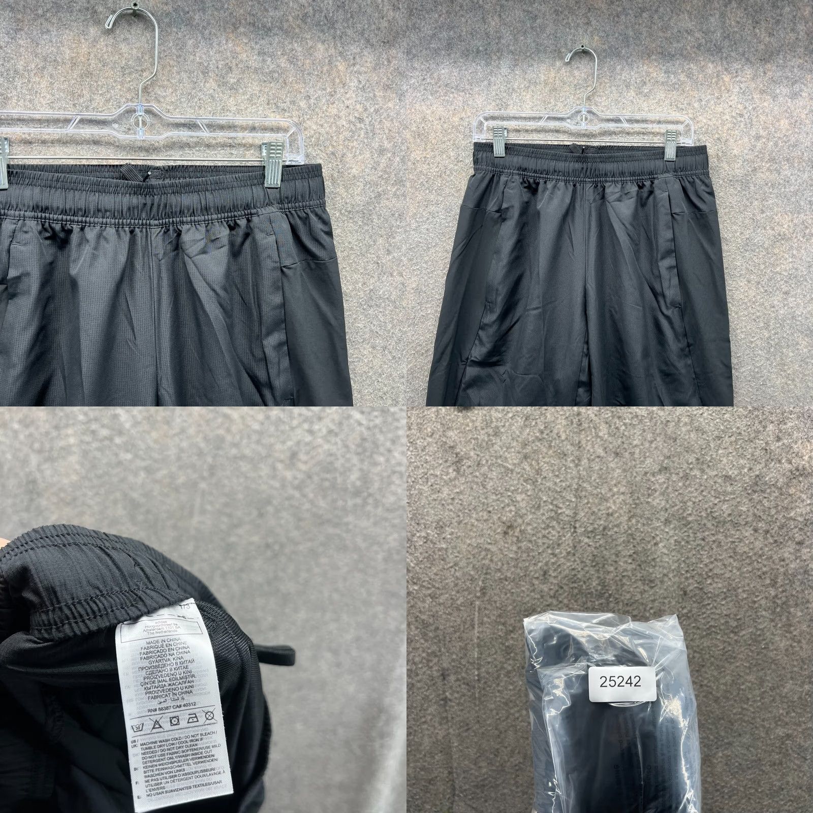 Adidas Adidas Sweatpants Men M Black Polyester Gym Trefoil Straight Vtg Originals Size US 31 - 8 Thumbnail