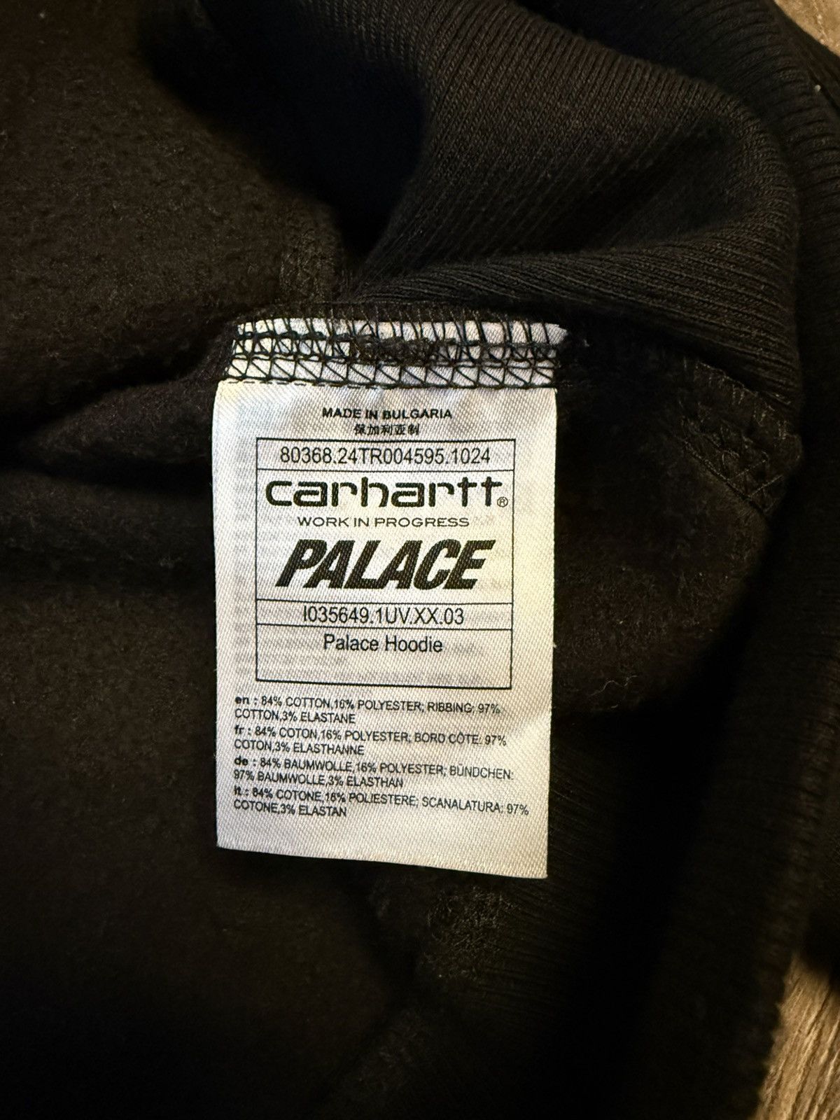 Carhartt × Palace Palace x Carhartt WIP Hoodie Black Size US L / EU 52-54 / 3 - 4 Thumbnail
