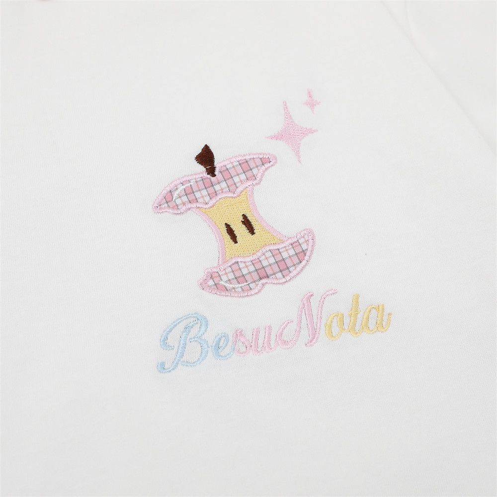 Japanese Brand Fun Cartoon Embroidered Short-Sleeve T-Shirt Size US M / EU 48-50 / 2 - 4 Thumbnail