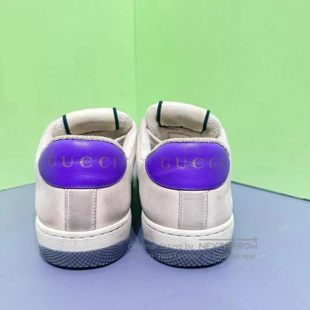 Gucci Gucci Distressed GG Enamel Sneakers. Size US 6 / EU 39 - 6 Thumbnail