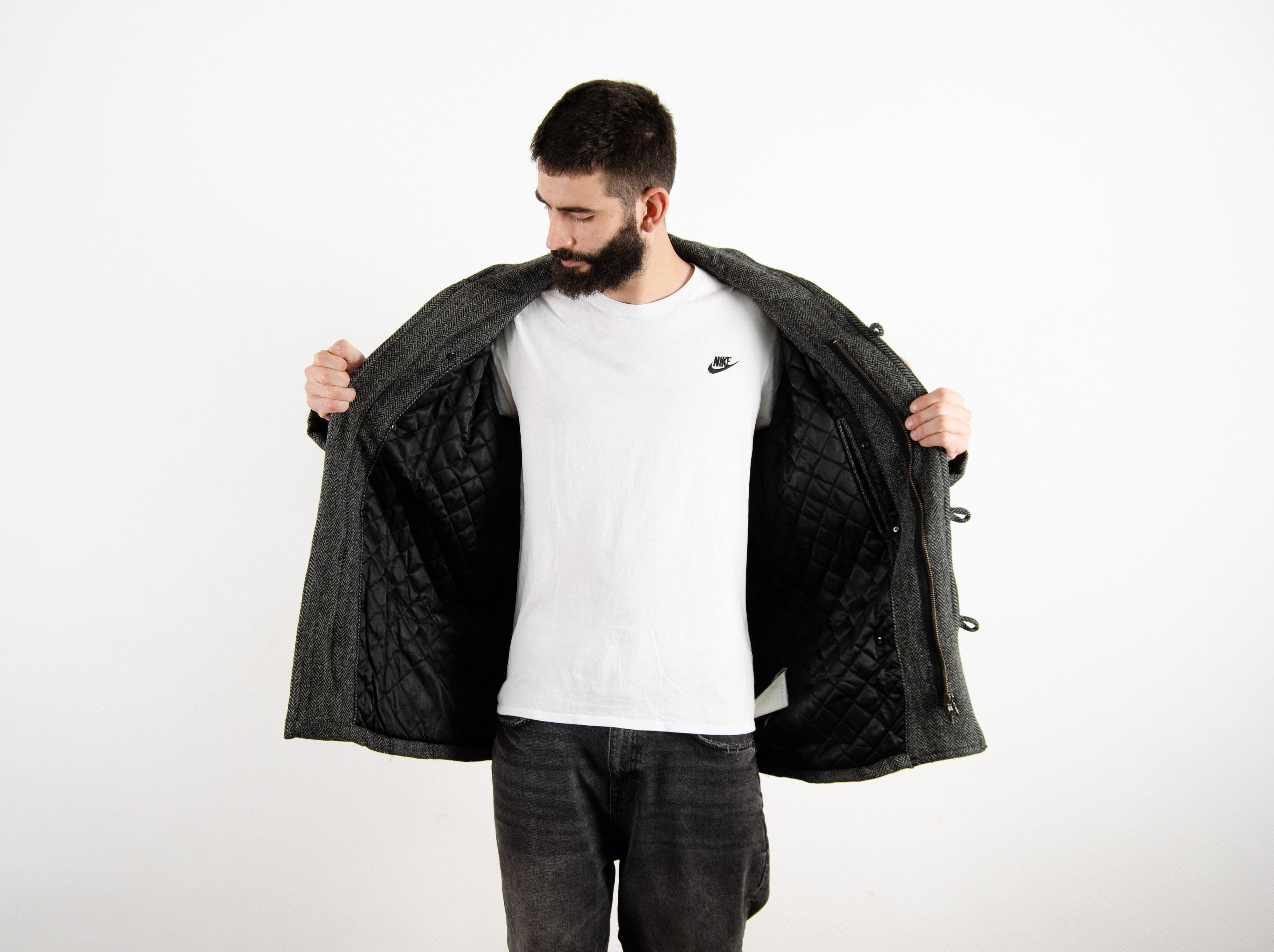 Comme des Garcons Archive Comme Des Garcons Vintage Rare Wool Jacket Coat Size US L / EU 52-54 / 3 - 9 Thumbnail