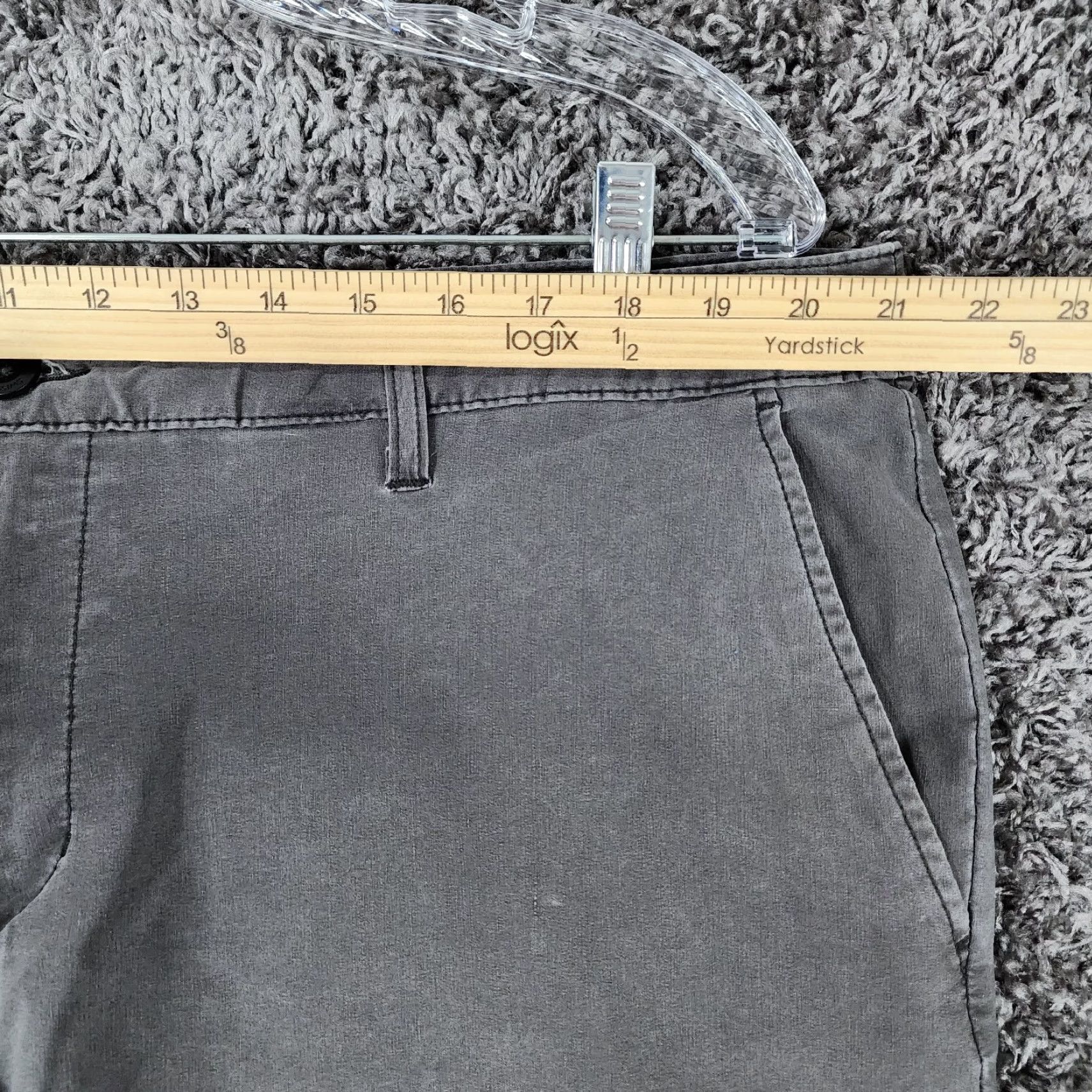 Vintage Swiss Tech Mens Gray Chino Shorts Size 42 Size US 42 / EU 58 - 3 Thumbnail