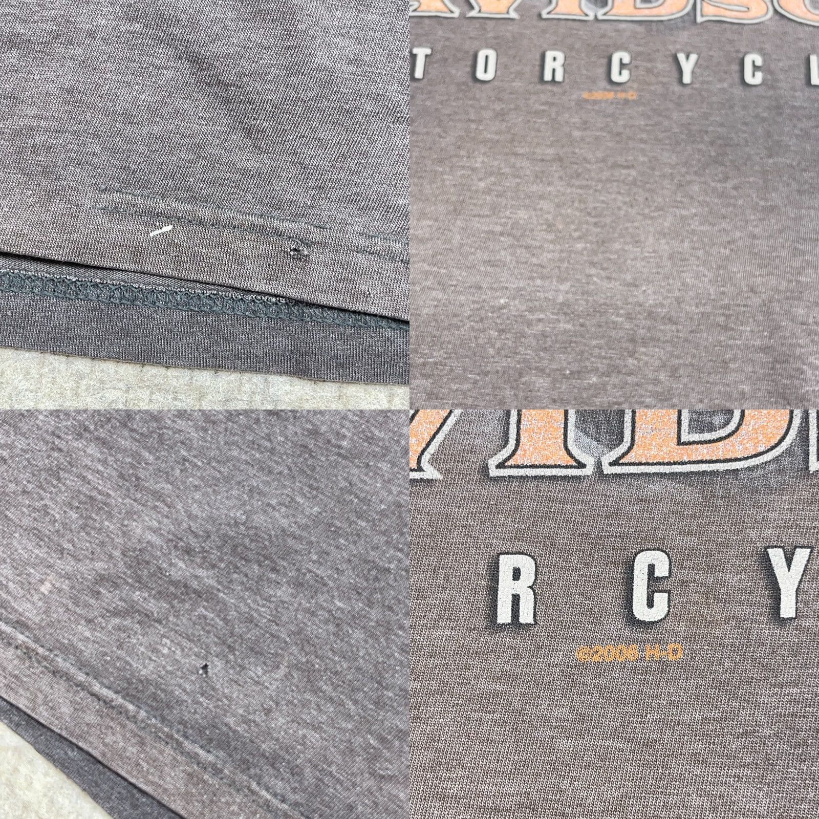 Harley Davidson Vintage Harley-Davidson Shirt Men L Gray Sun Faded Hog Pig Grunge Worn Grunge Logo 80s Retro Biker USA Short Sleeve Crew Neck T-Shirt Cotton Jersey Size US L / EU 52-54 / 3 - 8 Thumbnail