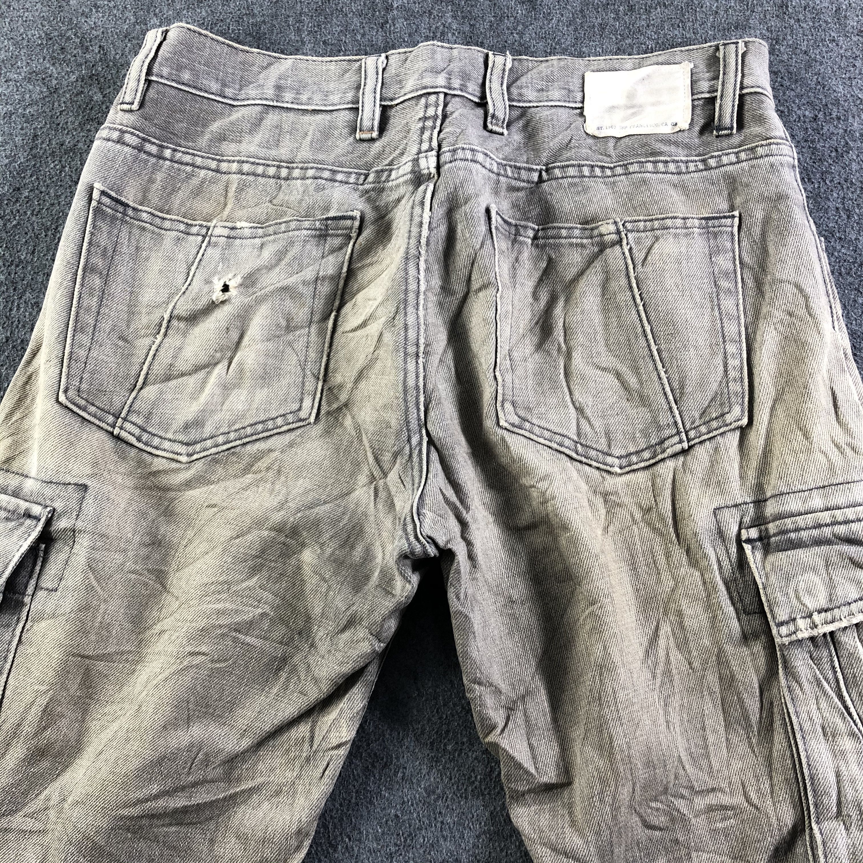 Gap × Vintage Vintage Distress Gap Cargo Jeans-J3747 Size US 33 - 4 Thumbnail