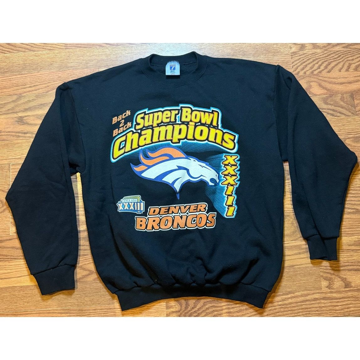 Denver Broncos Back 2 Back Superbowl Size Large